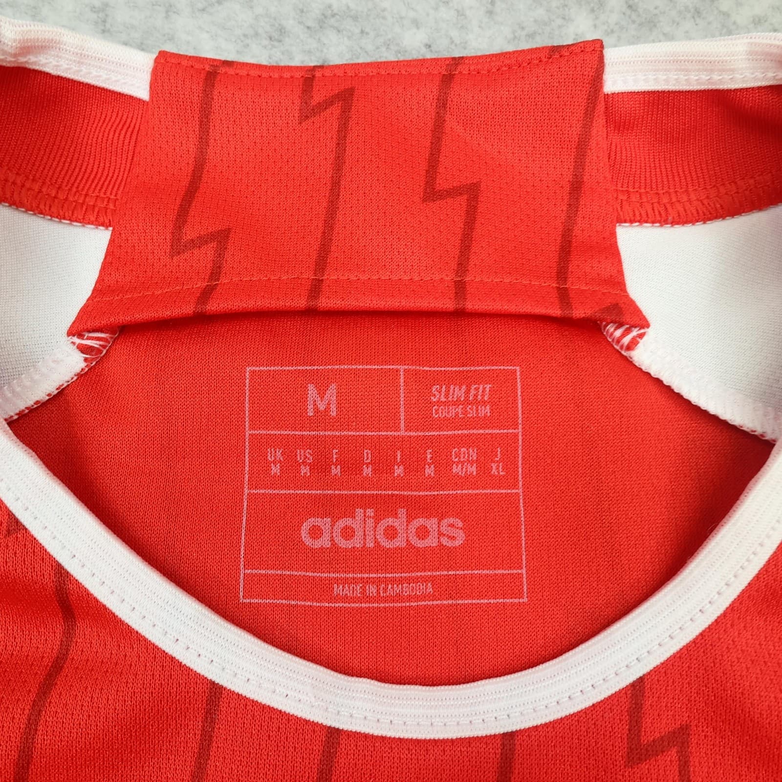 Arsenal Shirt Mens Medium Red Home 2023 2024 Football Adidas Rice 41 Jersey photo 7