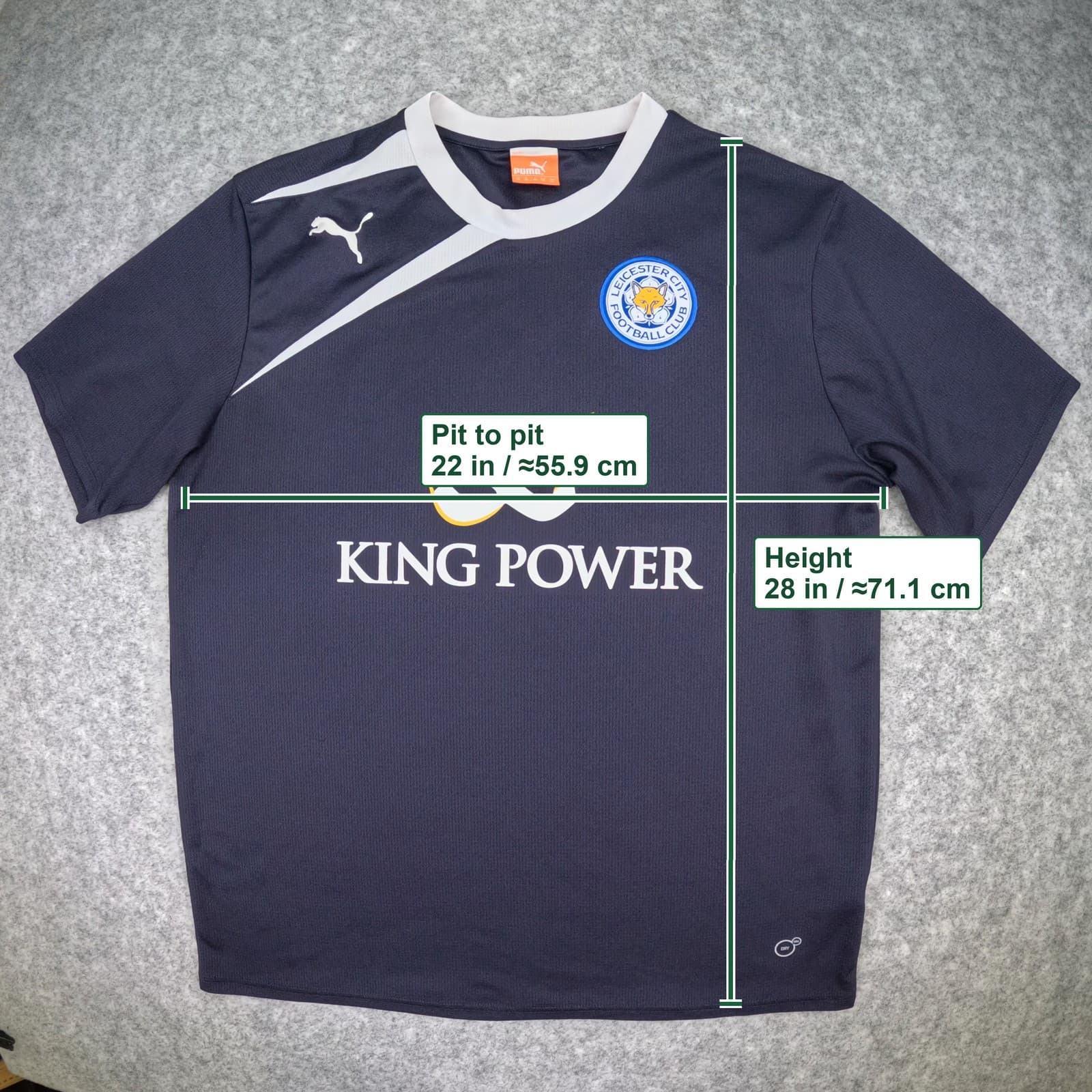 Leicester City Football Shirt Extra Large Navy PUMA Training 2012 2013 photo 5