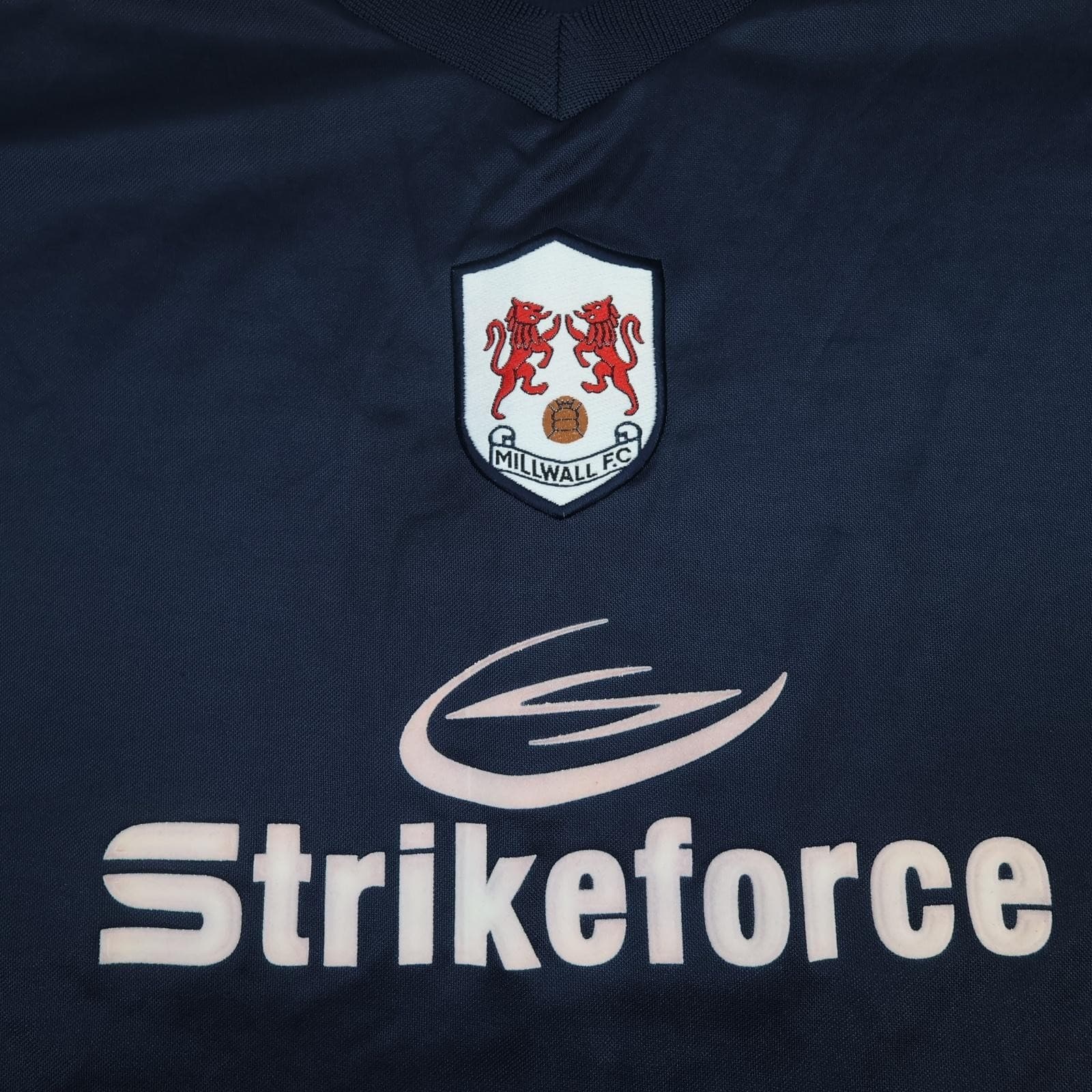 Millwall Shirt Mens 3XL Navy Blue Training Football Strikeforce Soccer Jersey photo 3