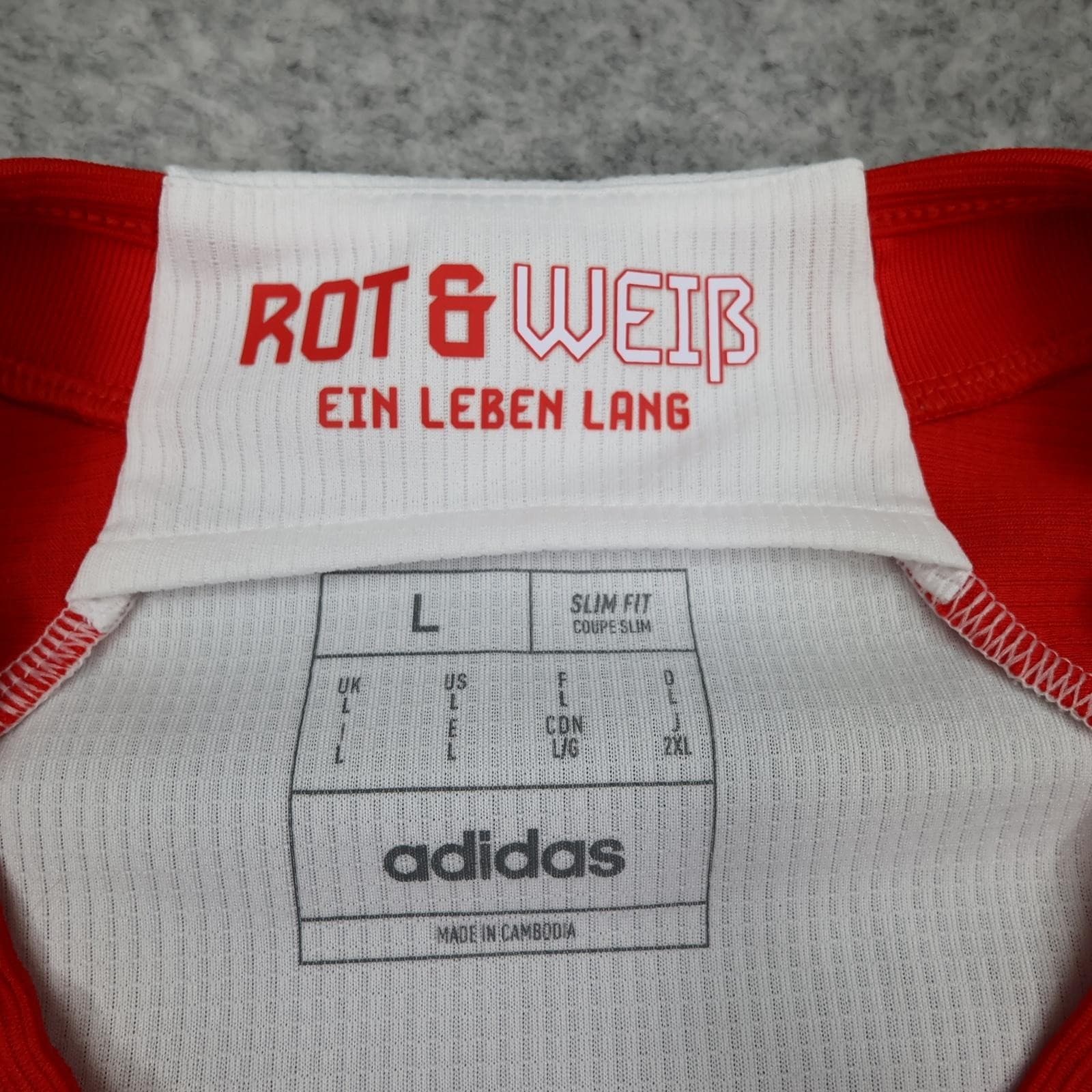 Bayern Munich Shirt Mens Large White Home 2023 2024 Football Adidas Telekom photo 6