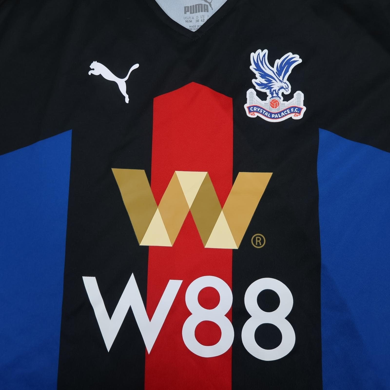 Crystal Palace Shirt Womens Size 12 Black Home Football Puma 2020 2021 Jersey photo 3