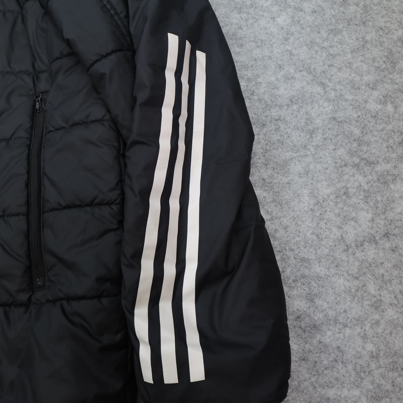 Arsenal Jacket Large Black Winter Adidas Padded Long Bench Coat 2020 2021 photo 7