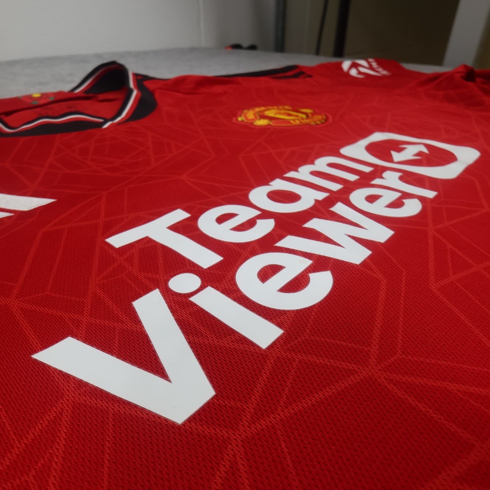 Manchester United Shirt 2XL Red Home Kit 2023 2024 Adidas Jersey Slim Fit XXL photo 6