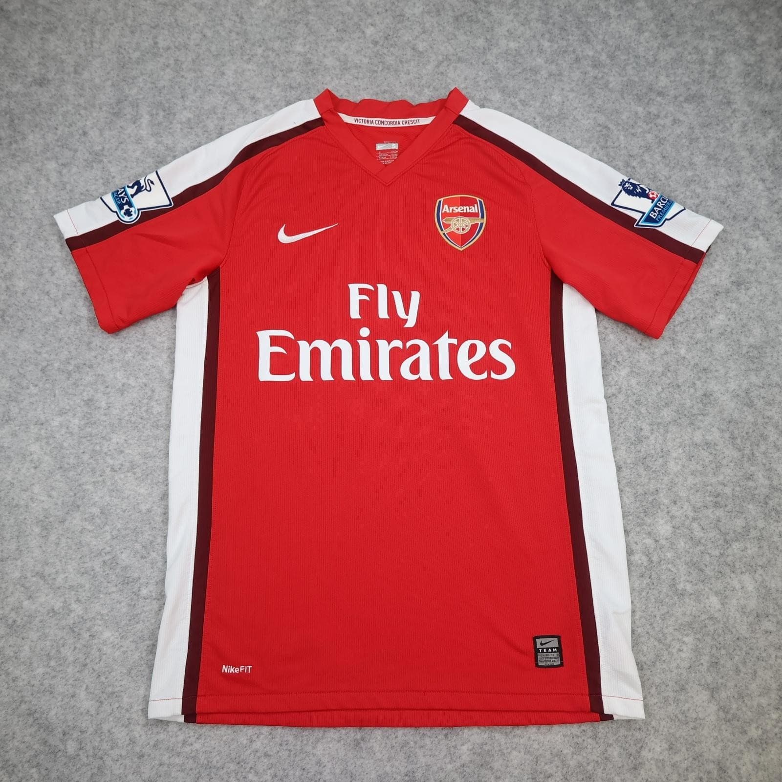 Arsenal Shirt Mens Small Red Home 2008 2010 EPL Nike Soccer Jersey Rosicky 7 photo 5