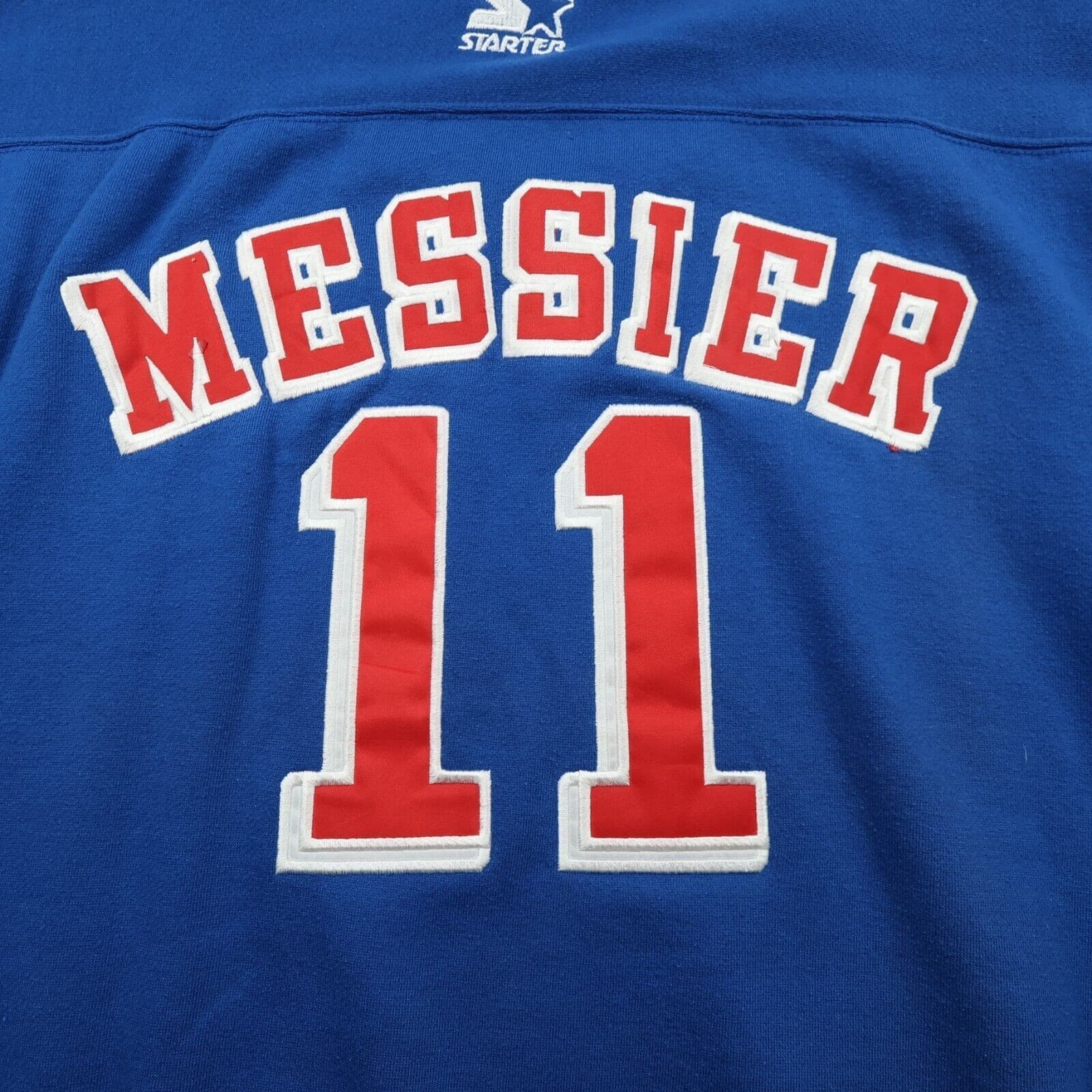 Vintage New York Rangers Jersey Large Starter NHL 1996 1997 90s Mark Messier photo 7