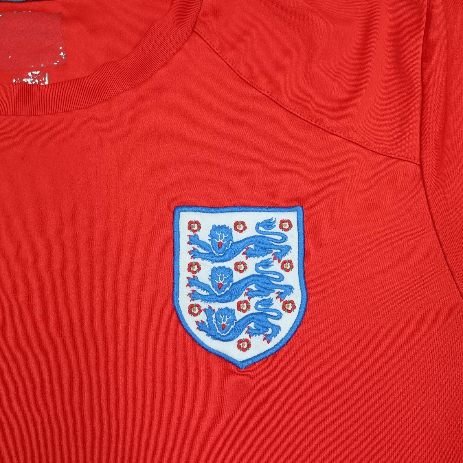 England Shirt Mens Large Red Home Short Sleeve 2010 2011 Umbro Jersey Top photo 3