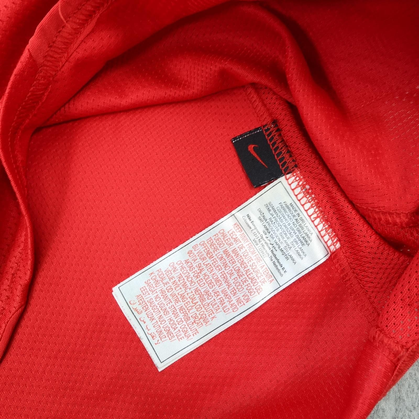 Manchester United Shirt Mens Medium Red Home 2007 2009 Nike AIG The Red Devils photo 10