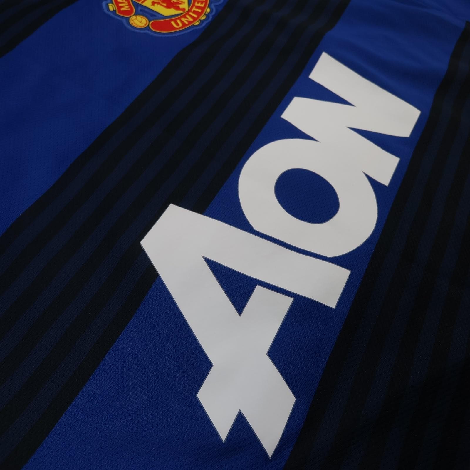 Manchester United Away Shirt Mens Large Blue 2011 2012 EPL Phil Jones Nike photo 7