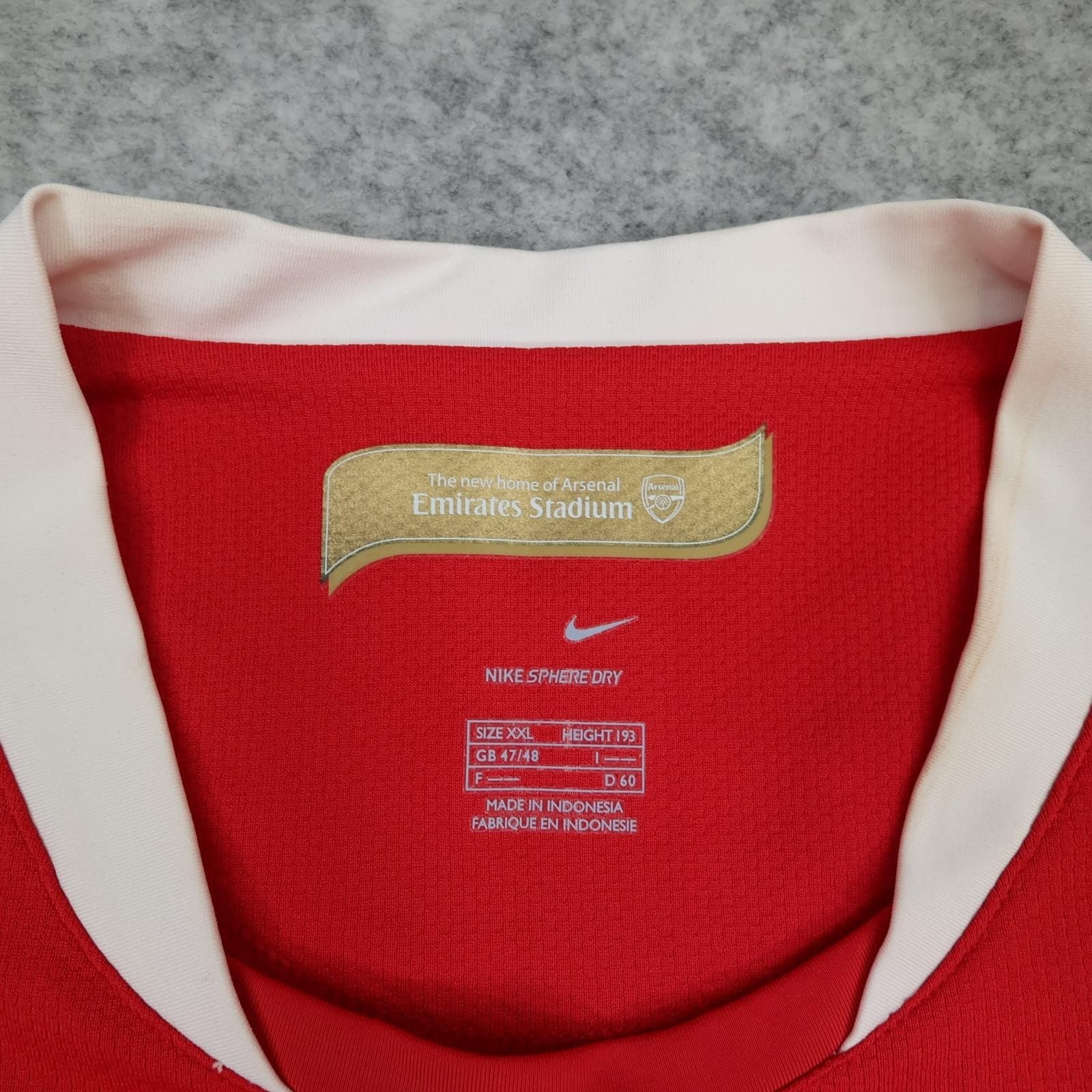 Arsenal Shirt Mens 2XL Red Home 2006 2008 EPL Football Nike Fly Emirates Jersey photo 6