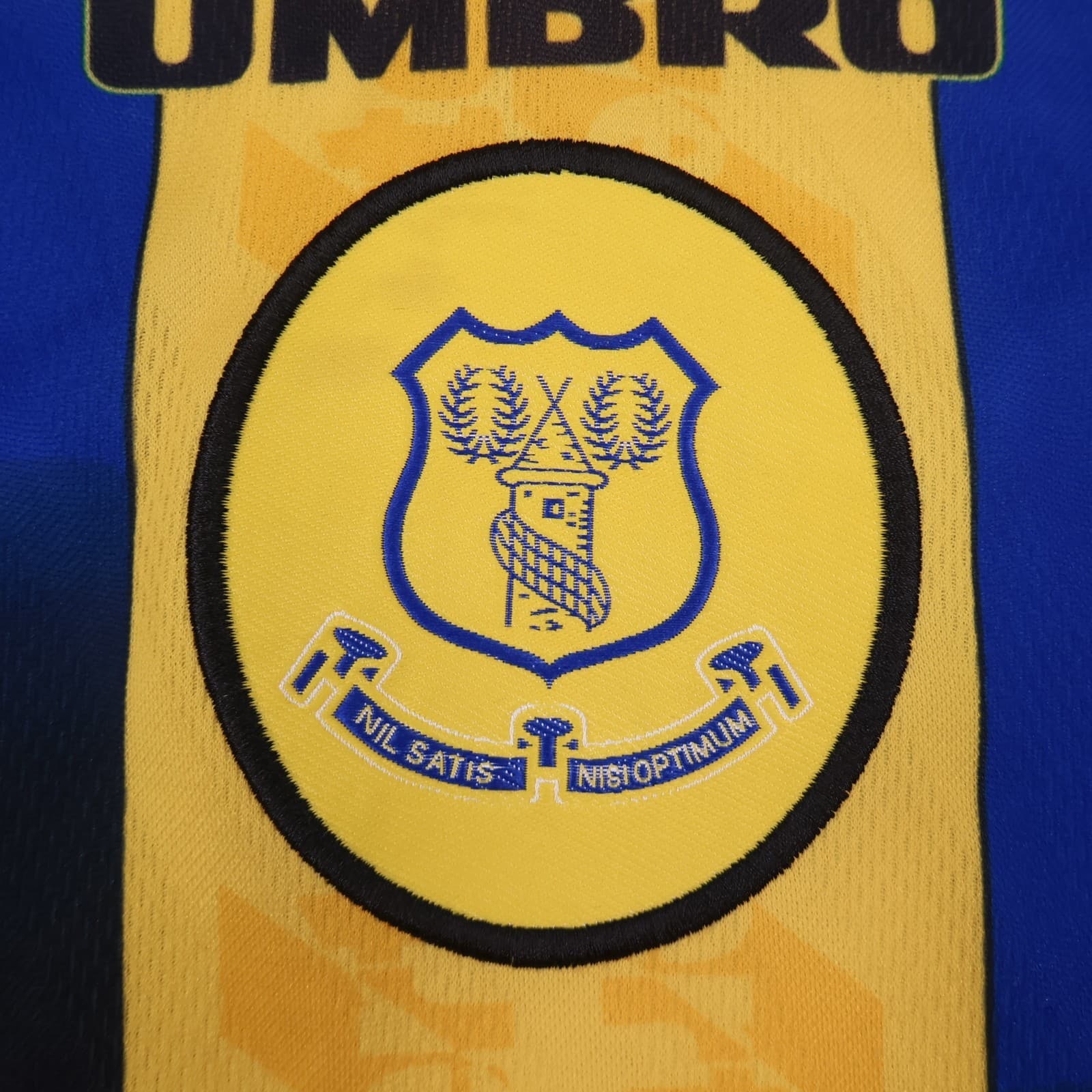 Vintage Everton Shirt Medium Yellow Away Kit 1996 1998 Away Soccer Jersey Danka photo 6