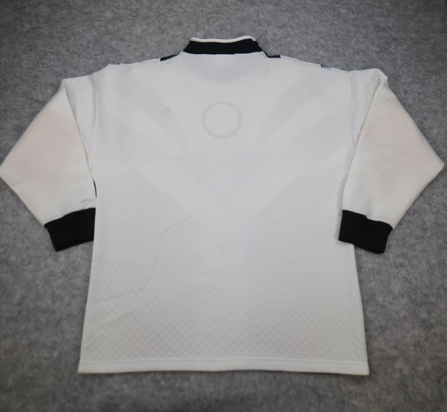 Vintage Manchester United Shirt Medium Green White Goalkeeper Shirt 1996 1997 photo 2