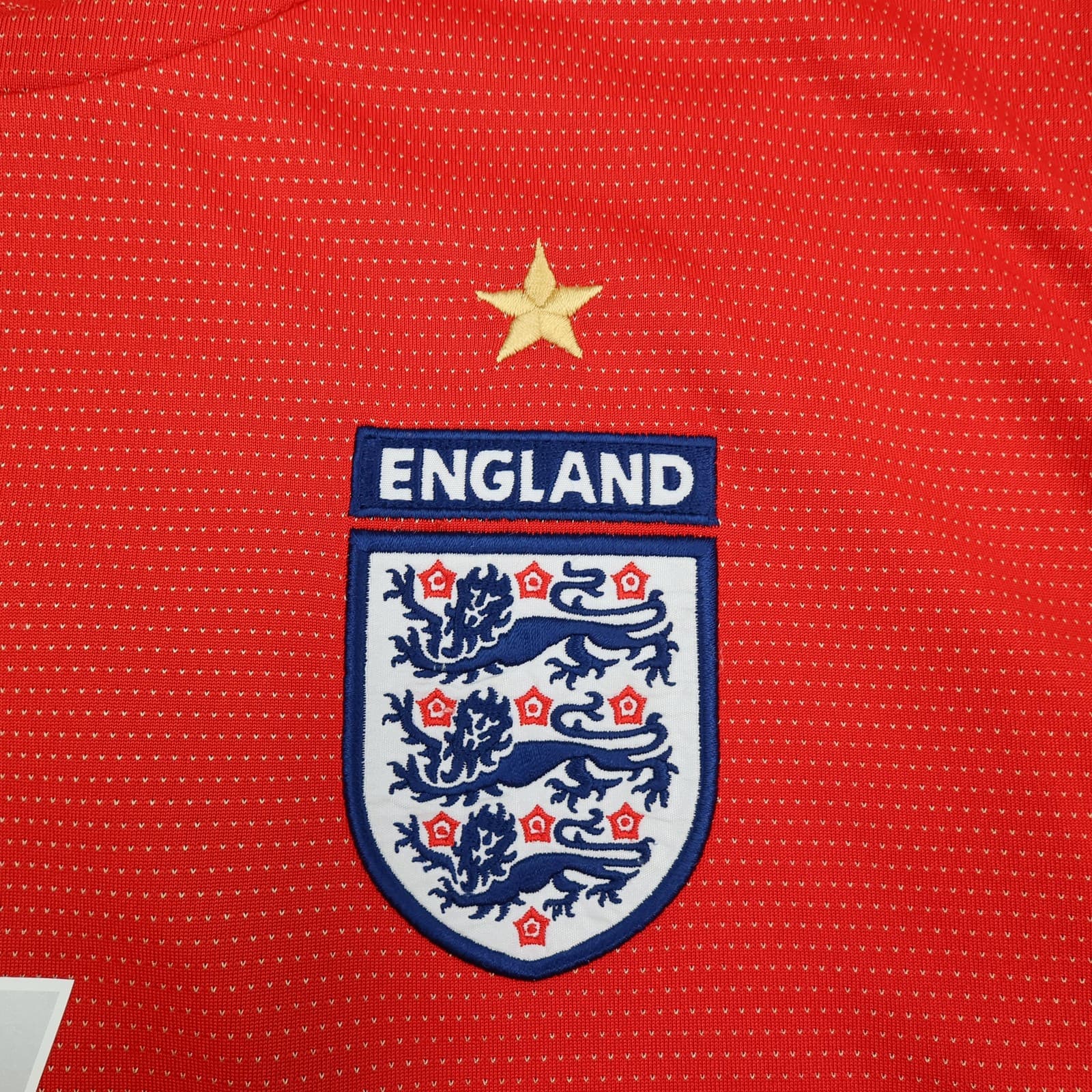 Vintage England Away Shirt Mens Medium Red 2004 2006 Football Umbro Beckham 7 photo 3