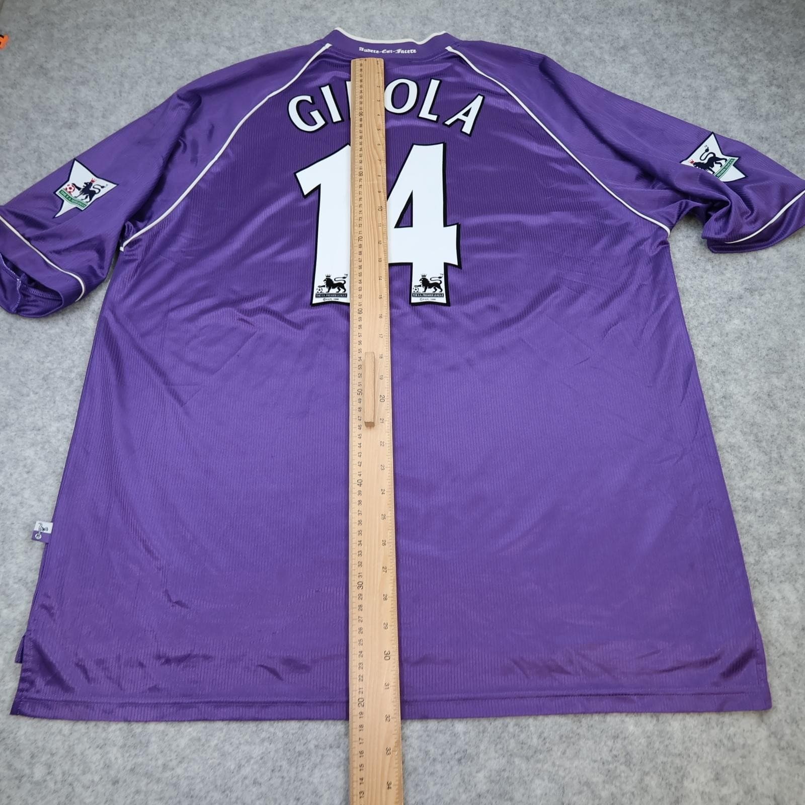 Vintage Tottenham Hotspur Shirt Mens 2XL Purple 1996 1997 Pony Ginola 14 Jersey photo 16