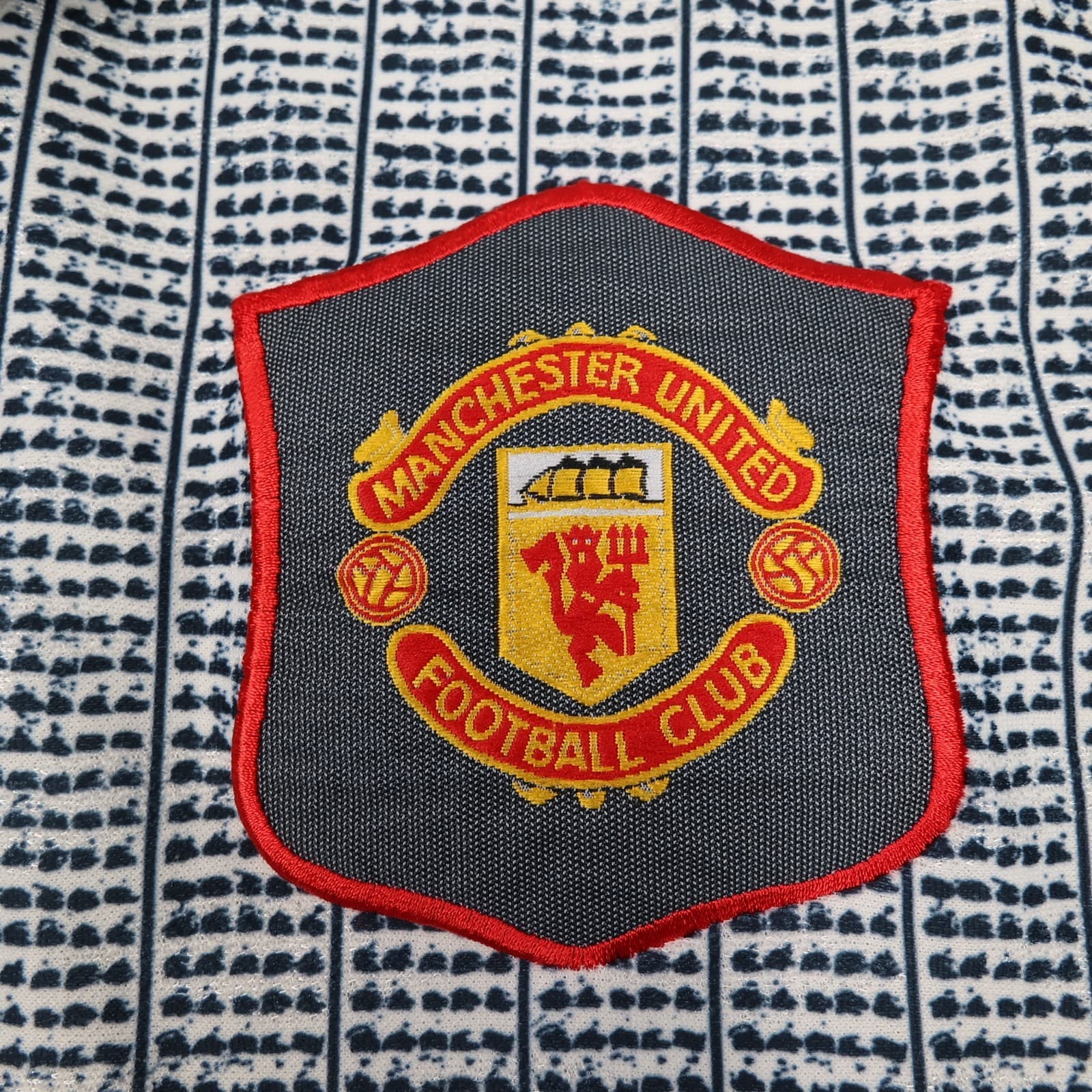 Vintage Manchester United Shirt Extra Large Grey Away Kit 1995 1996 Umbro Jersey photo 4