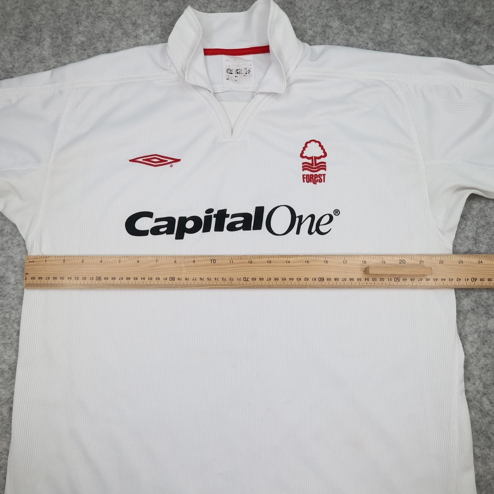 Vintage Nottingham Forest Shirt Mens XL White Away 2004 2005 Umbro Capital One photo 11