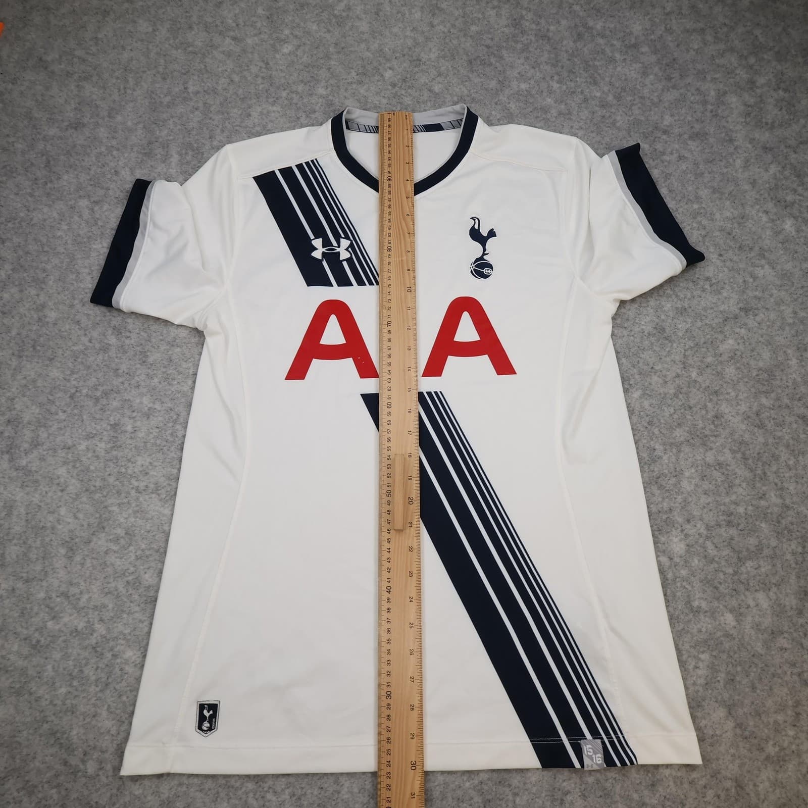 Tottenham Hotspur Shirt Mens Large White Home 2015 2016 Under Armour AIA Jersey photo 15