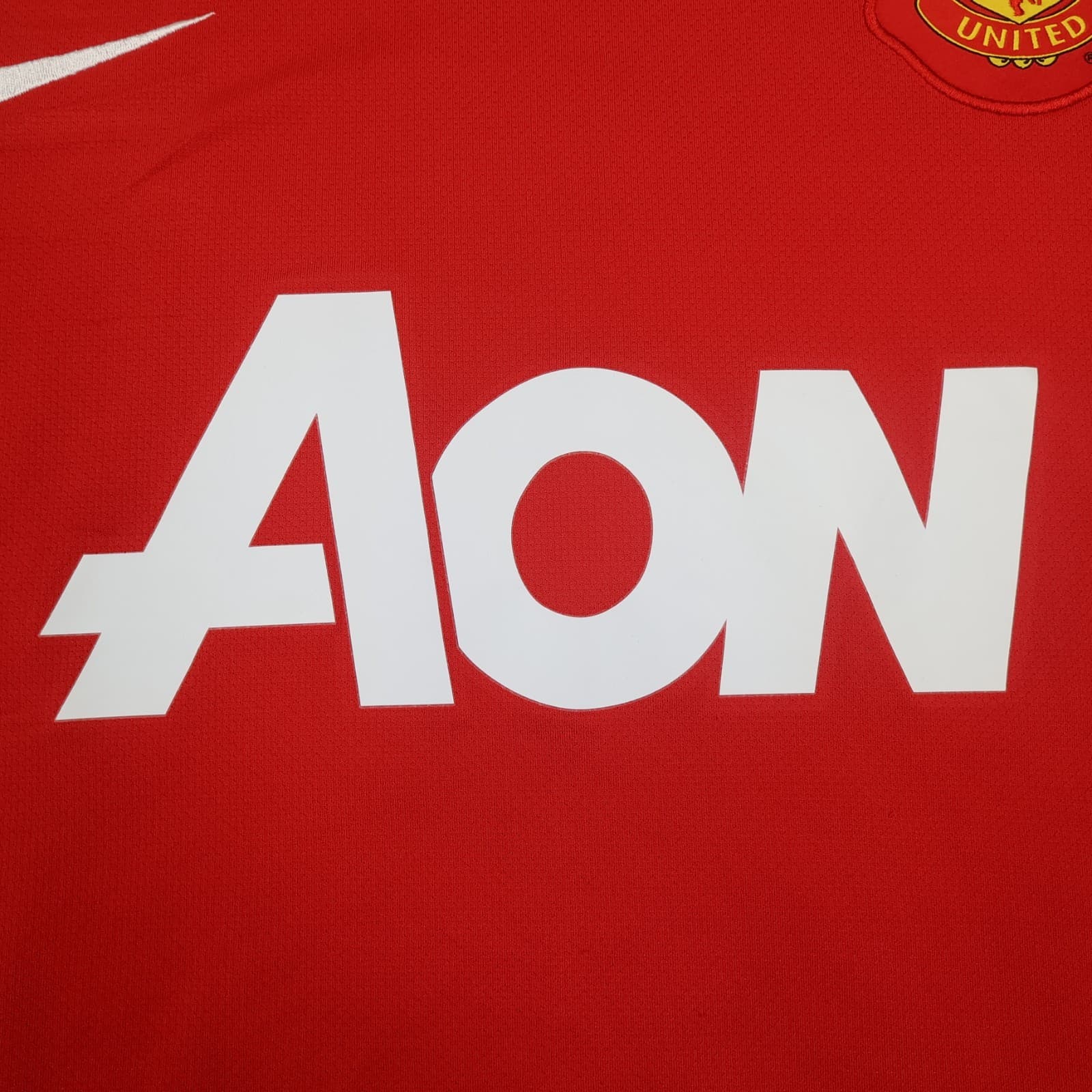 Manchester United Shirt 3XL Red Home Kit 2010 2011 AON Nike Jersey Berbatov 9 photo 6