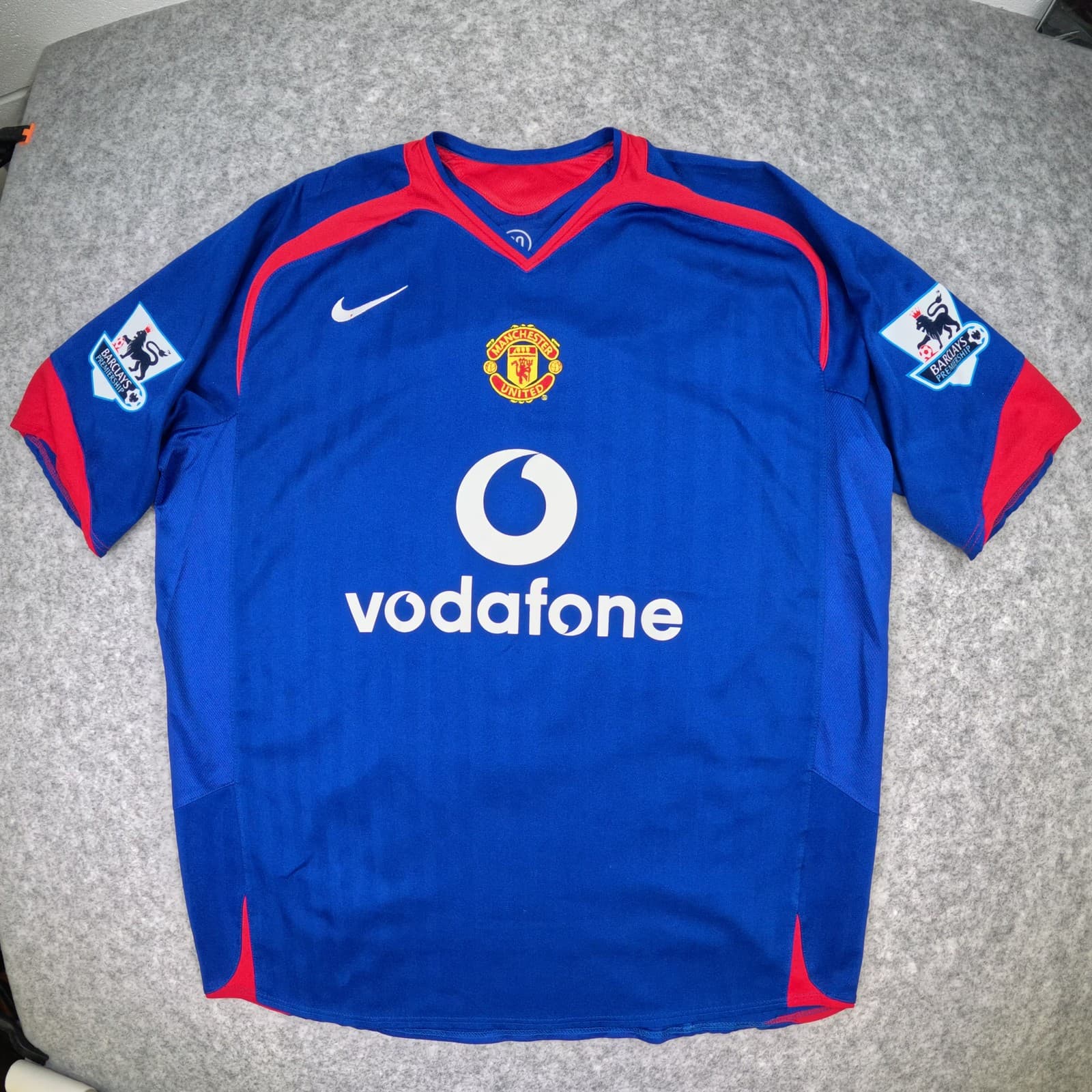 Manchester United Football Shirt XL 2005 2006 Away Nike Ronaldo 7 Soccer Jersey photo 2