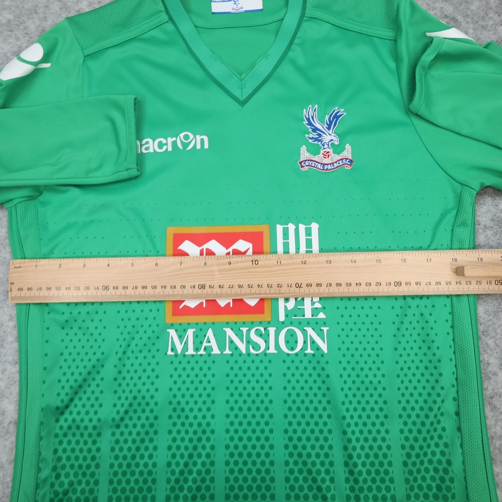Crystal Palace Goalkeeper Shirt Mens Medium Green EPL 2016 2017 Macron Speroni 1 photo 8