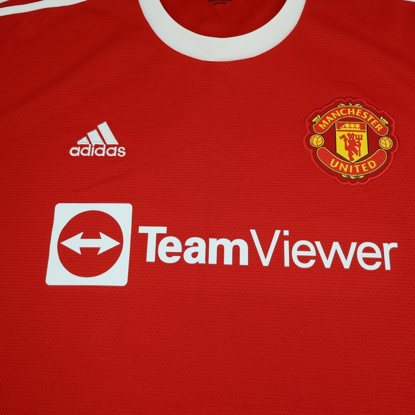 Manchester United Shirt Mens 2XL Red Home 2021 2022 Adidas Soccer Jersey photo 3