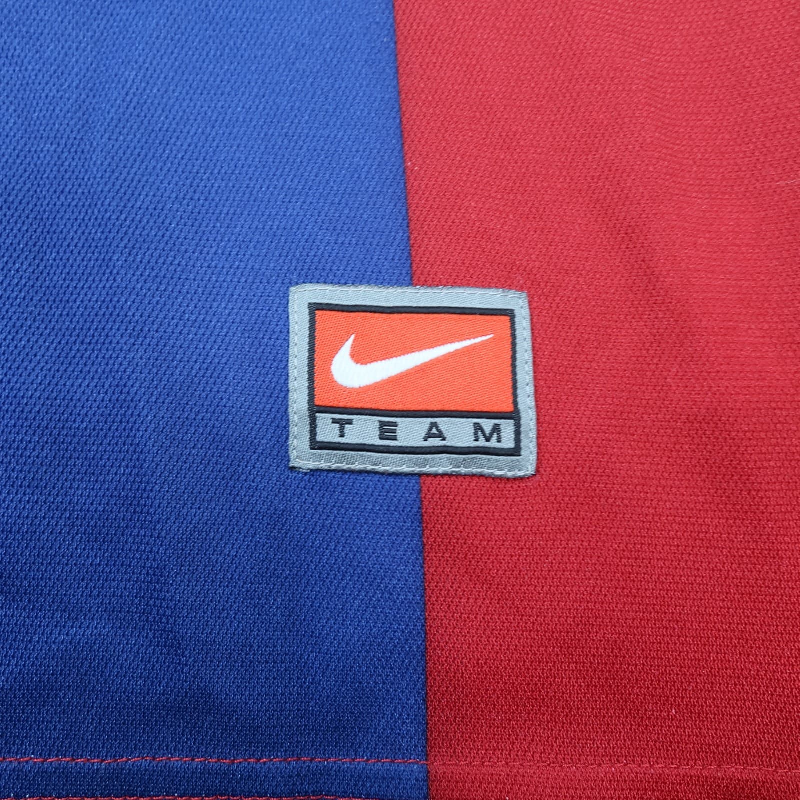 Vintage Barcelona Shirt Medium Red Home Kit 1998 2000 Nike Soccer Jersey photo 4