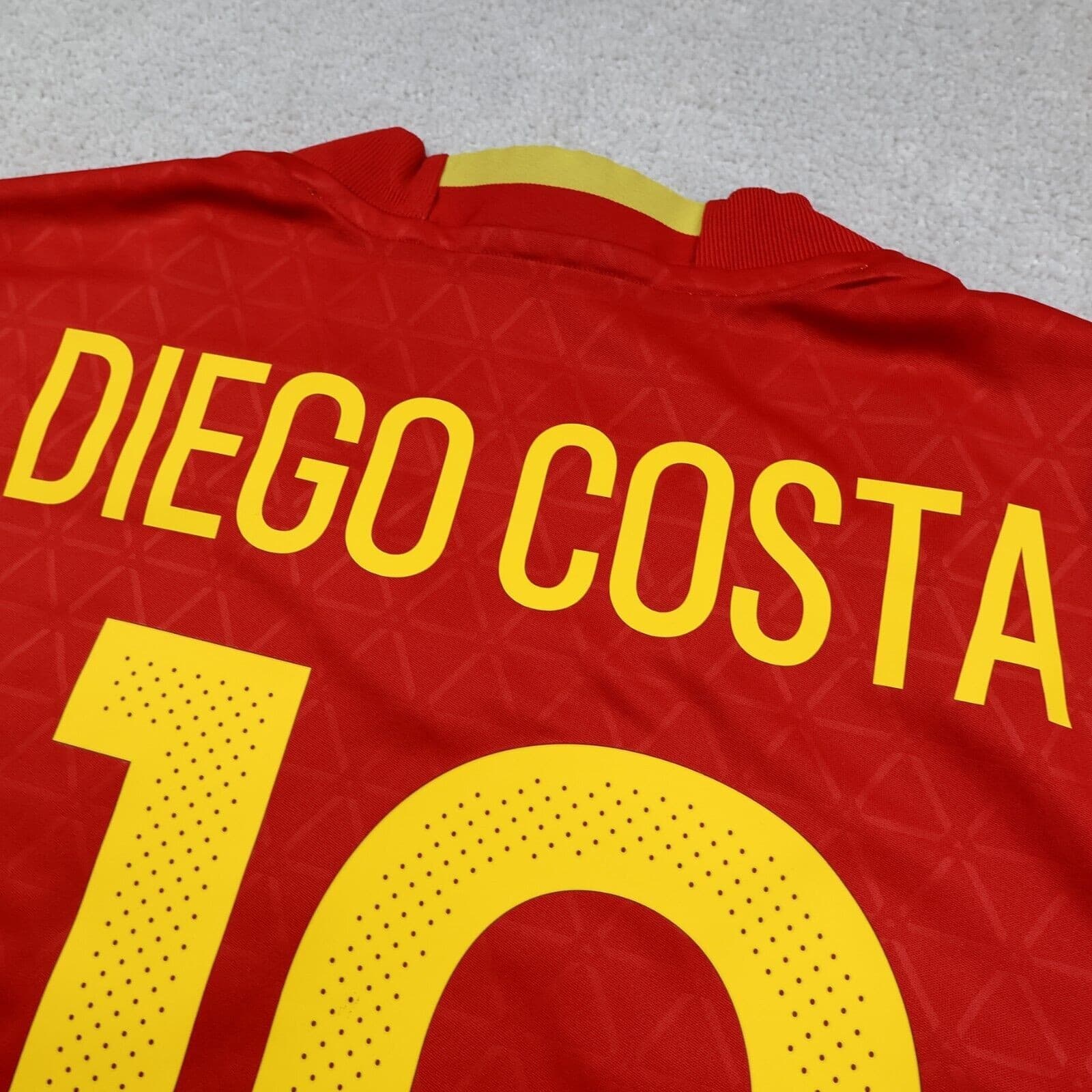 Spain Football Shirt Large Red Home Adidas 2016 2017 España Jersey Diego Costa photo 7