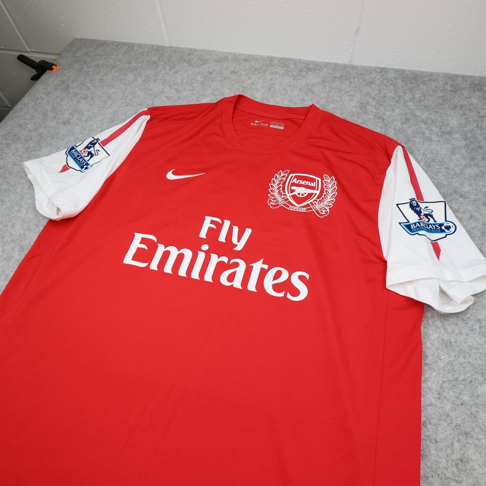 Arsenal Shirt Mens 2XL Red Home 2011 2012 Football Nike Henry 12 Soccer Jersey photo 7