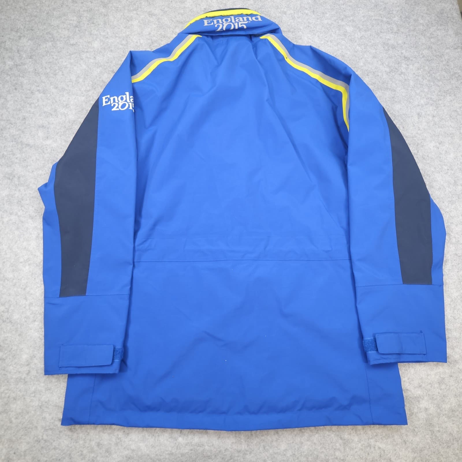 Vintage England Rugby Jacket Large Blue Rain Coat Waterproof Musto 2015 photo 3