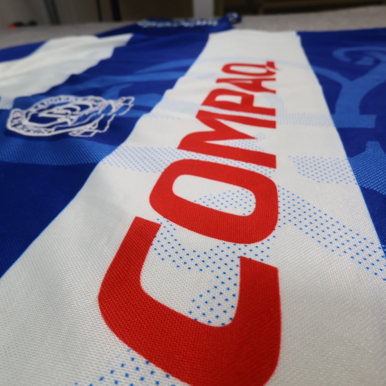 Vintage QPR Home Shirt Extra Large Blue 1995 1996 Compaq Soccer Jersey 42/44 photo 7
