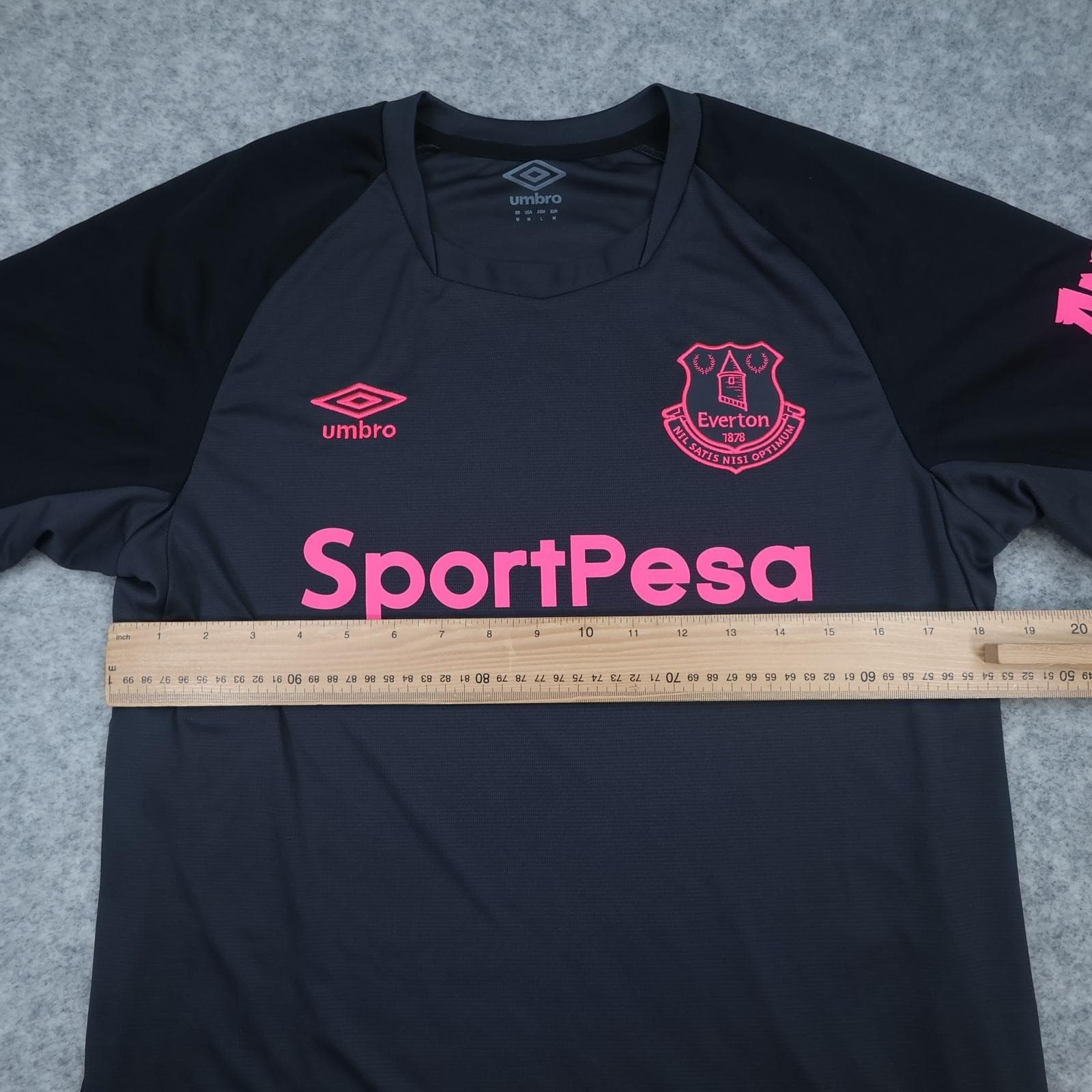 Everton Shirt Mens Medium Grey Away Kit 2018 2019 Football Umbro Jersey photo 12