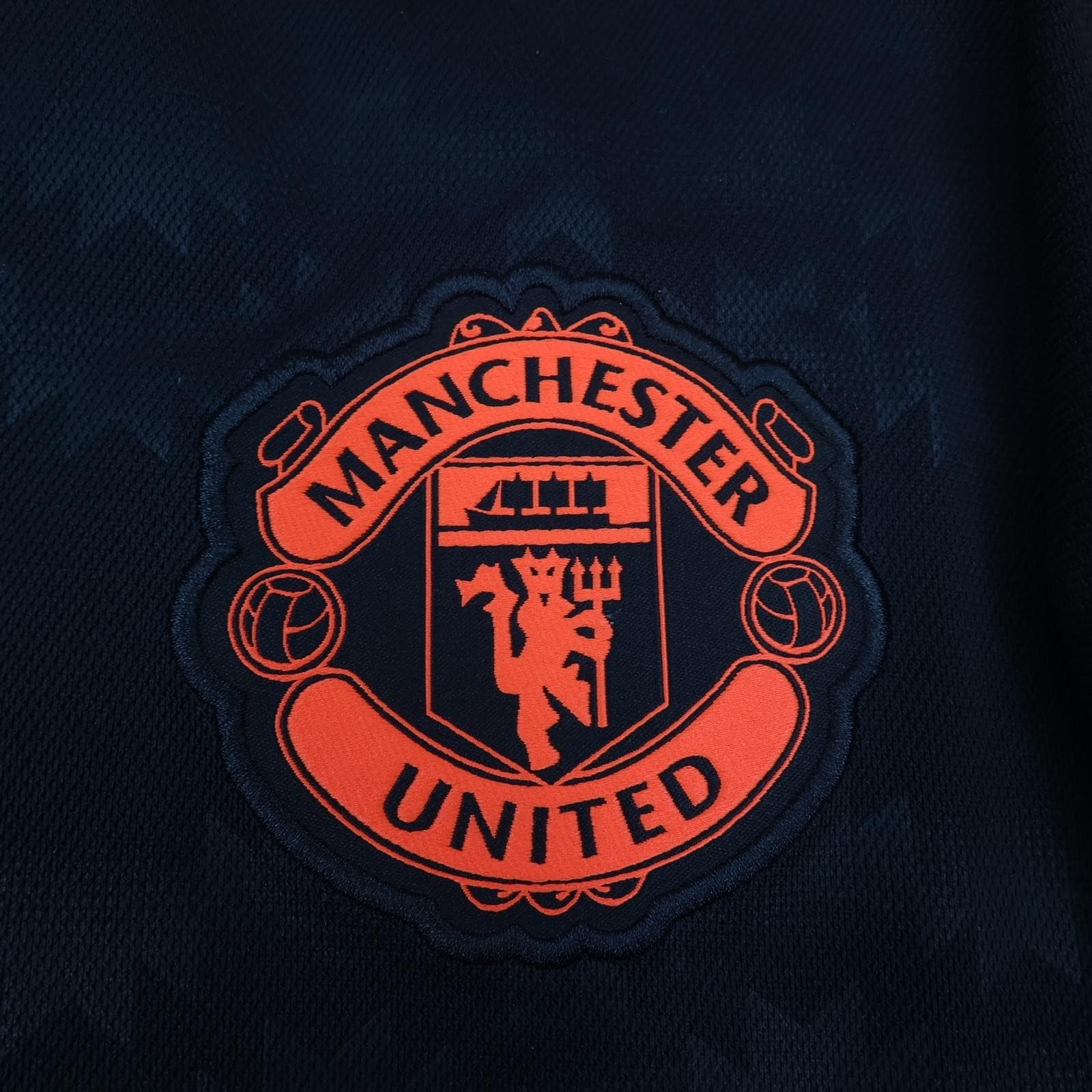 Manchester United Shirt Mens Large Black 3rd Kit 2015 2016 EPL Adidas Shaw 23 photo 4