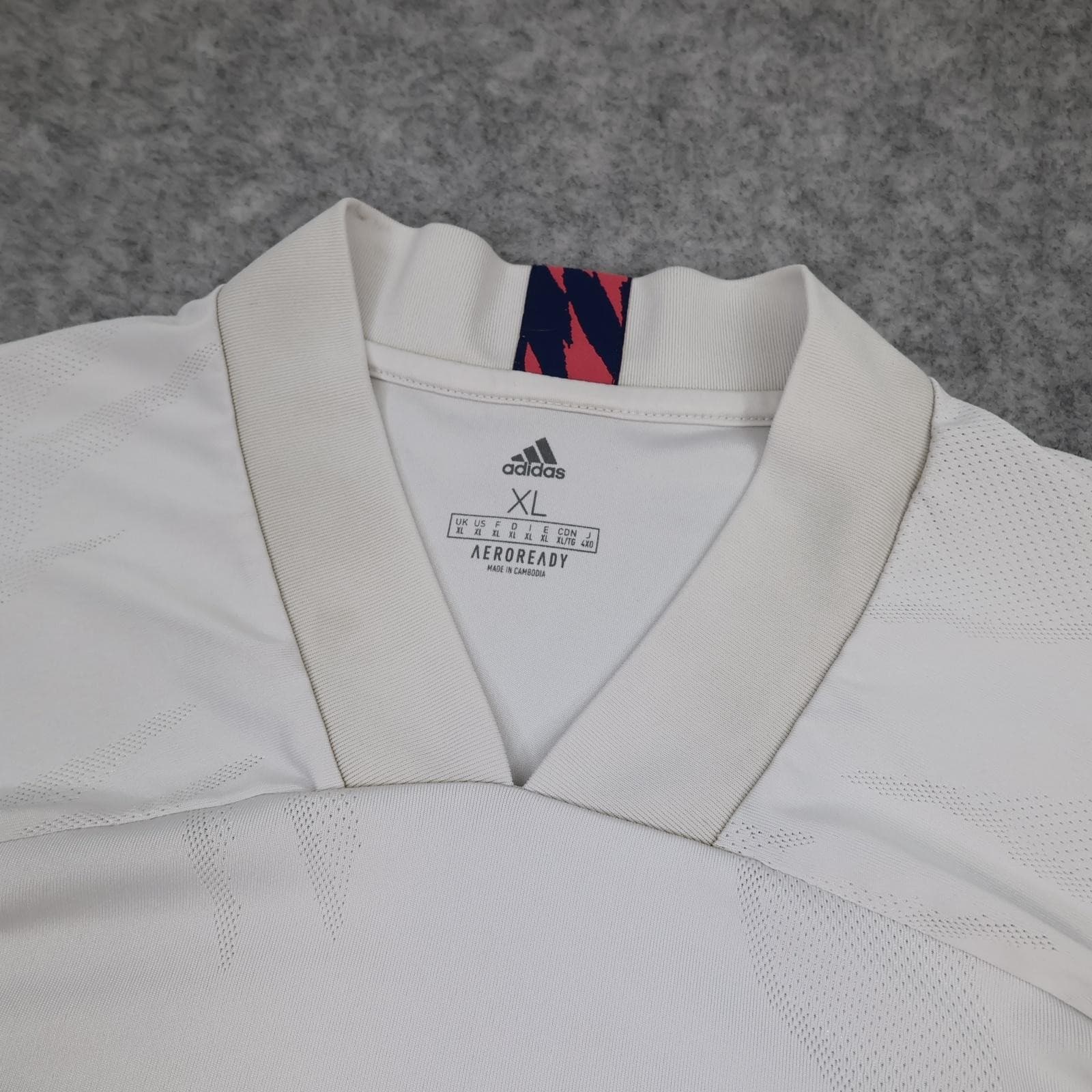 Real Madrid Shirt Mens XL White Home 2020 2021 Football Adidas Emirates Jersey photo 10