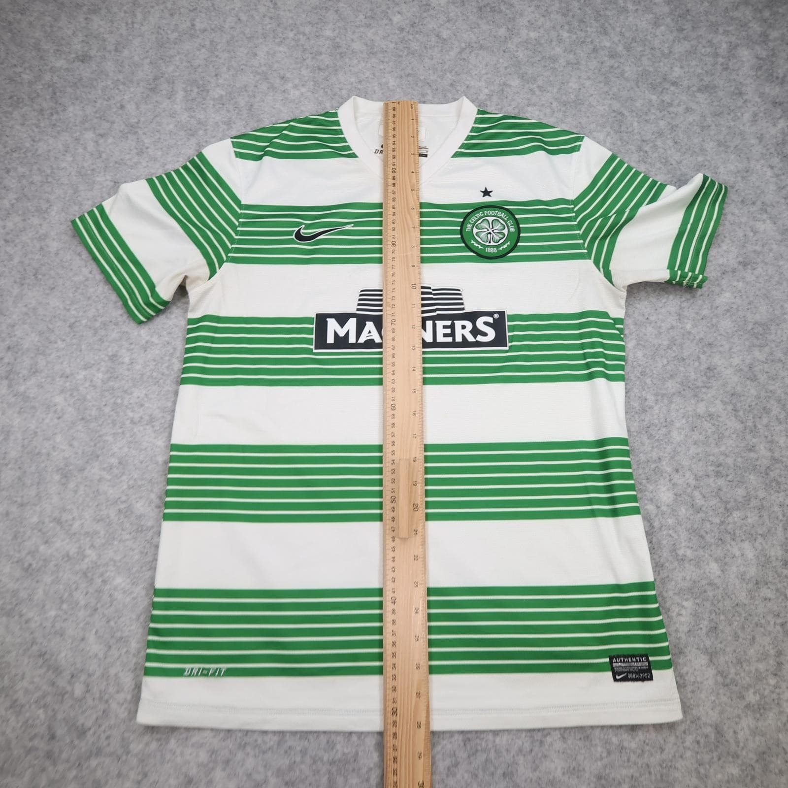 Celtic Shirt Mens Medium Green White Home 2013 2015 Football Nike Magners photo 13