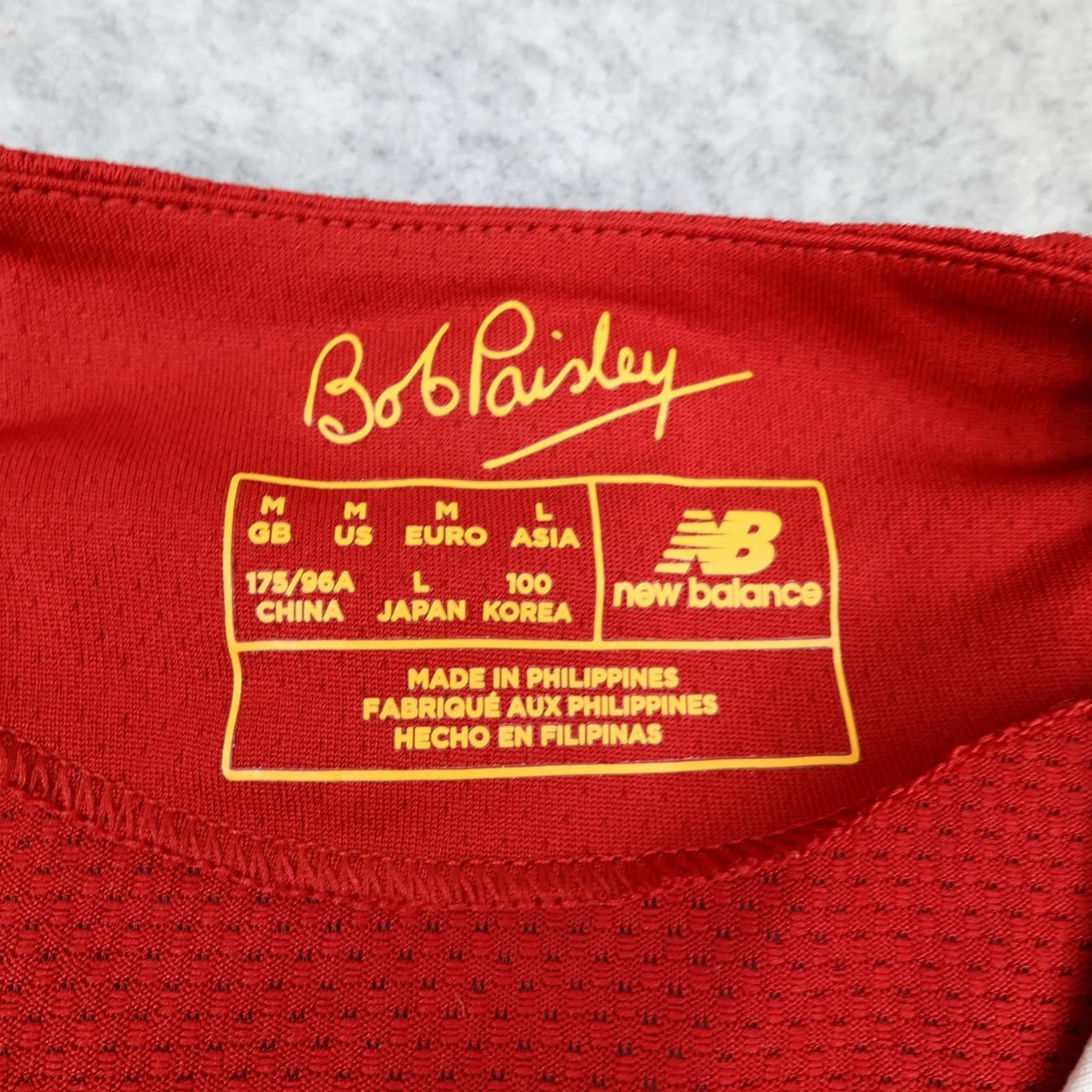 Liverpool Shirt Mens Medium Red Home 2019 2020 New Balance Soccer Jersey photo 5