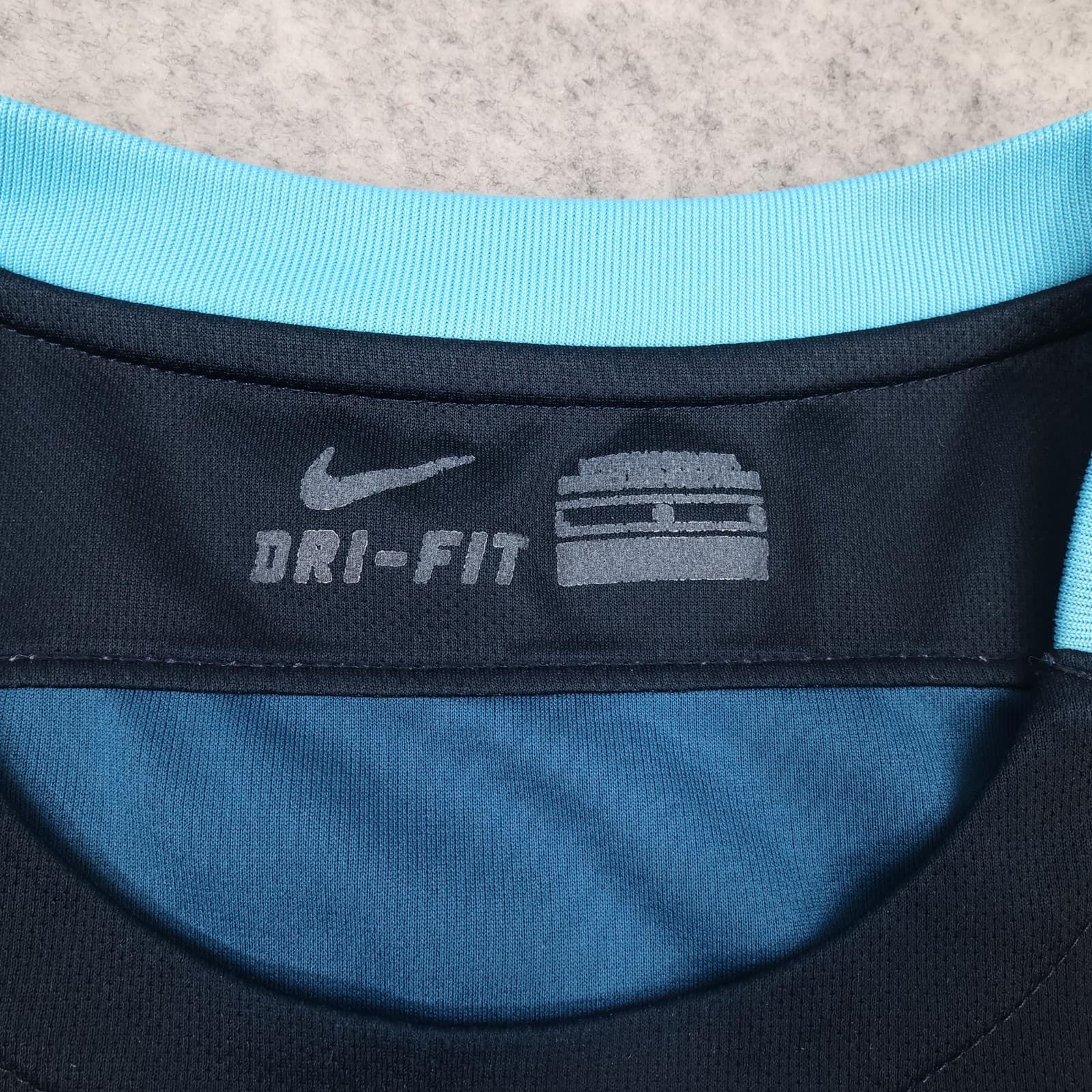 Manchester City Shirt Mens Large Blue Away 2015 2016 Football Nike Soccer Jersey photo 7