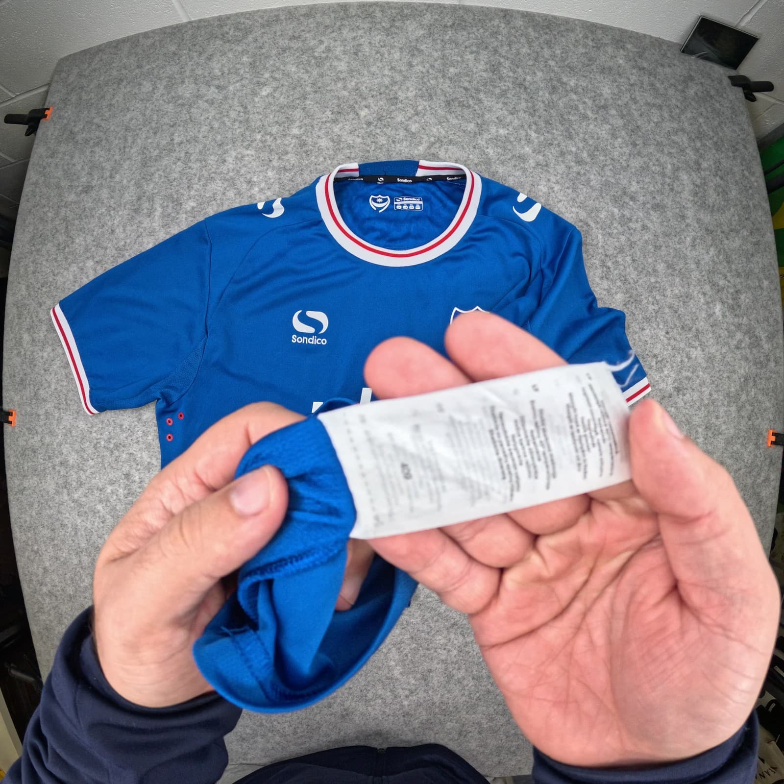 Portsmouth Football Shirt 2XL Blue Home Sondico 2017 2018 Soccer Jersey photo 2
