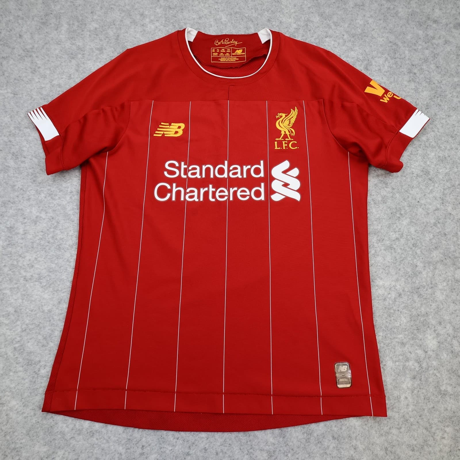 Liverpool Shirt Kids 11-12 Years Red Home 2019 2020 New Balance Salah 11 Jersey photo 2