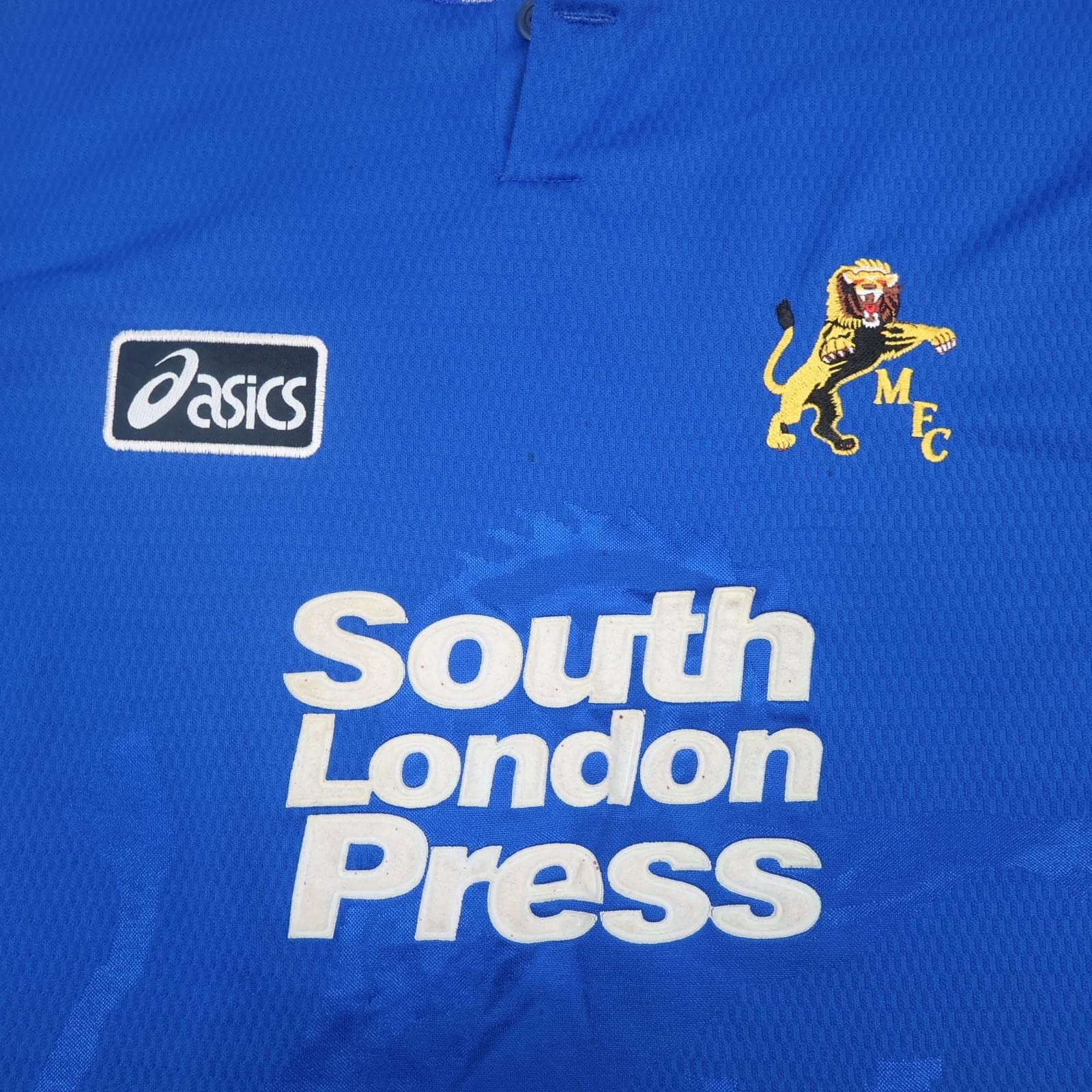 Vintage Millwall Shirt Mens 2XL Blue Home 1996 1997 South London Press Jersey photo 3