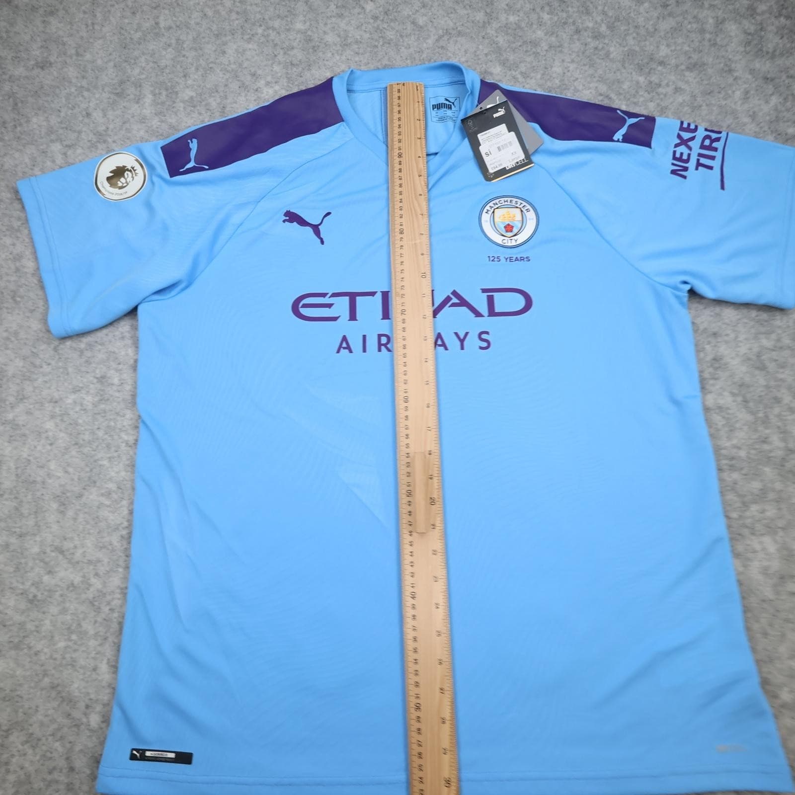 Manchester City Shirt Mens 2XL Blue Home 2019 2020 EPL Football Puma Etihad photo 11