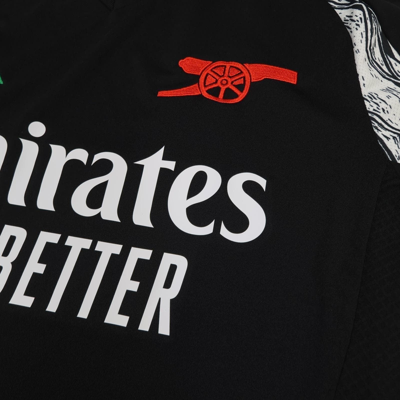 Arsenal Shirt Mens Medium Black Away 2024 2025 Adidas Emirates Soccer Jersey photo 6