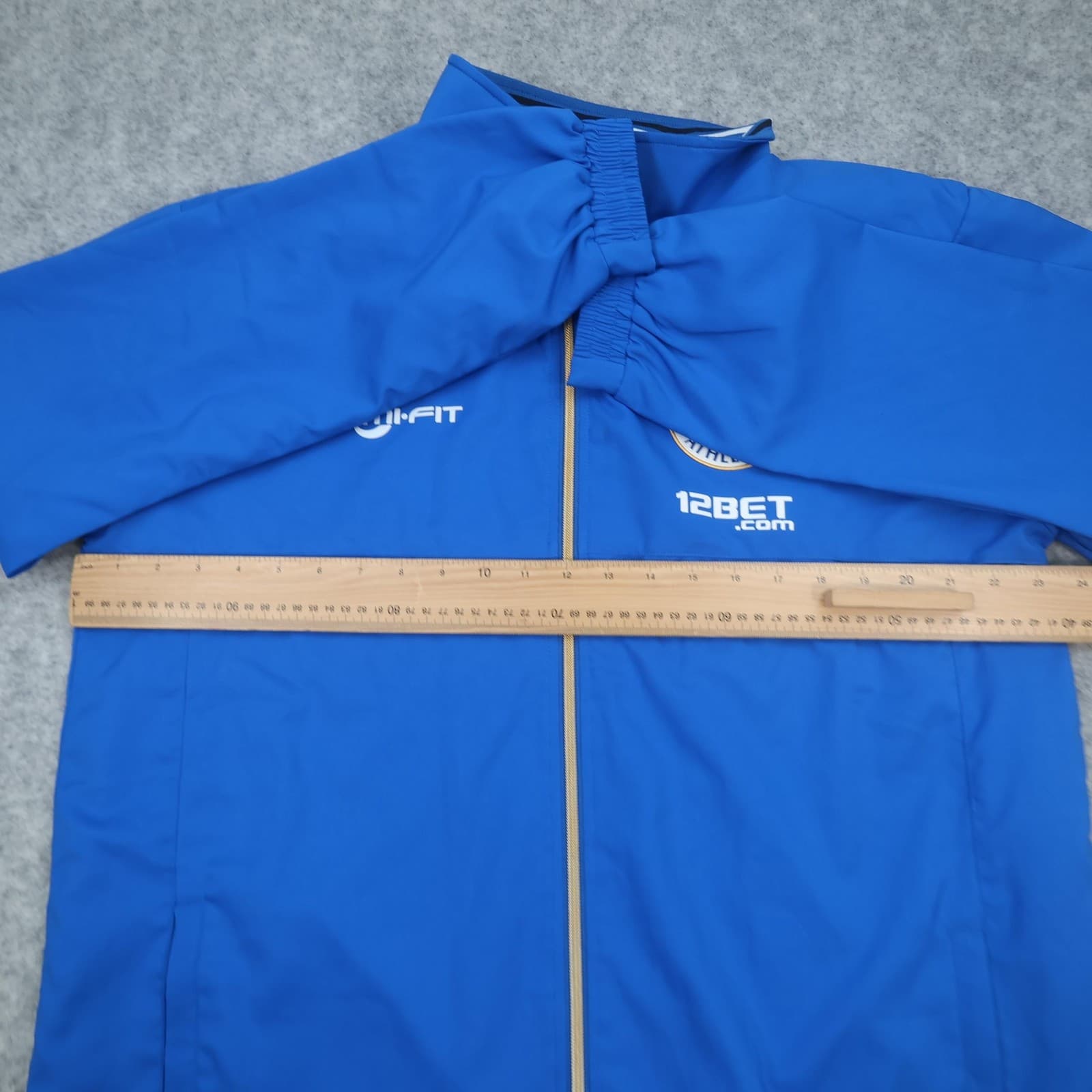 Wigan Athletic Jacket Mens Large Blue Football Zipped Training Top Tracksuit photo 8