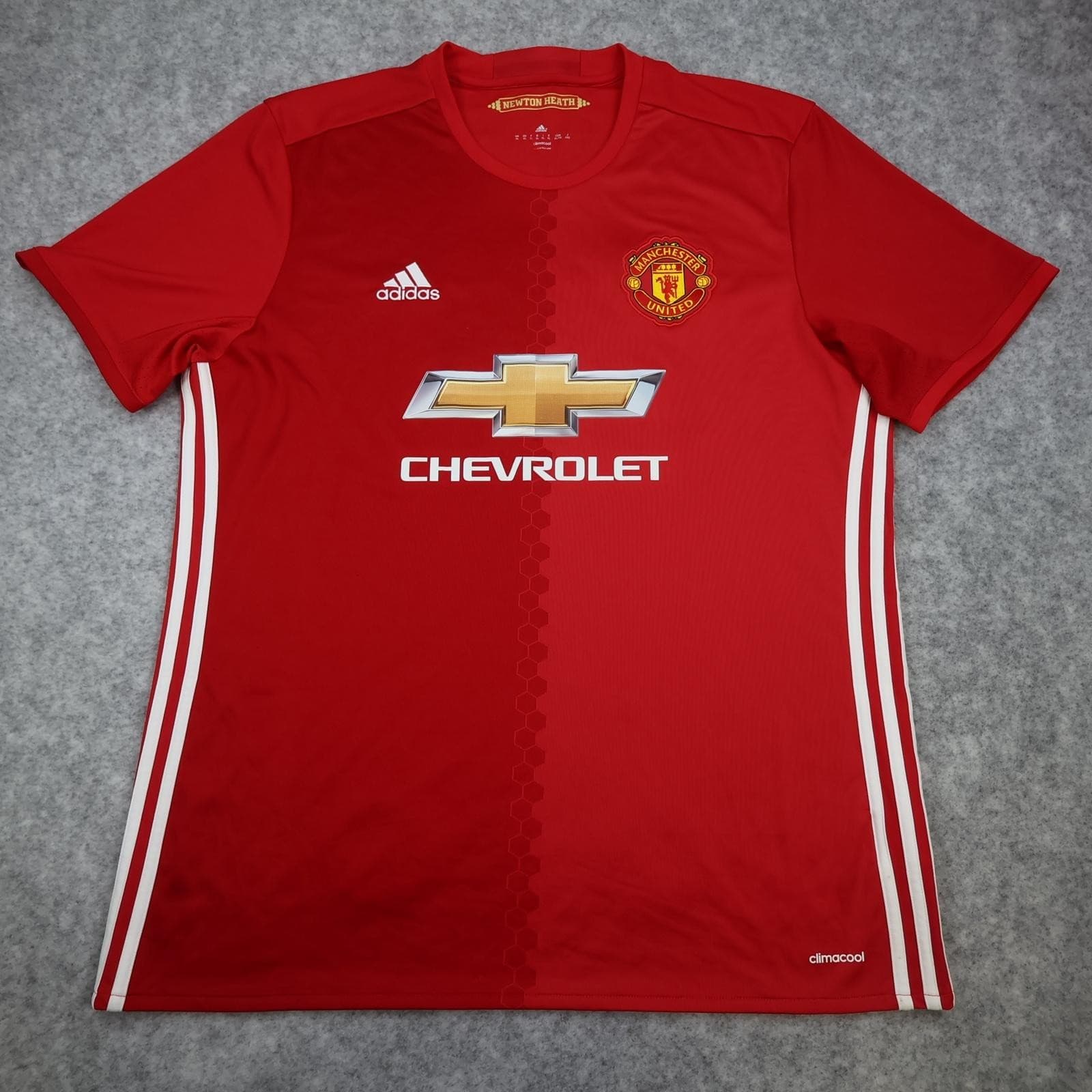 Manchester United Shirt Mens XL Red Home 2016 2017 Football Adidas Shaw 23 photo 2
