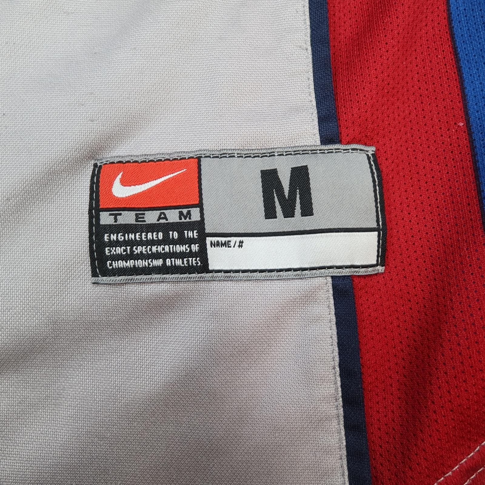 Barcelona Away Shirt Mens Medium Grey Football Nike Short Sleeve Jersey photo 3