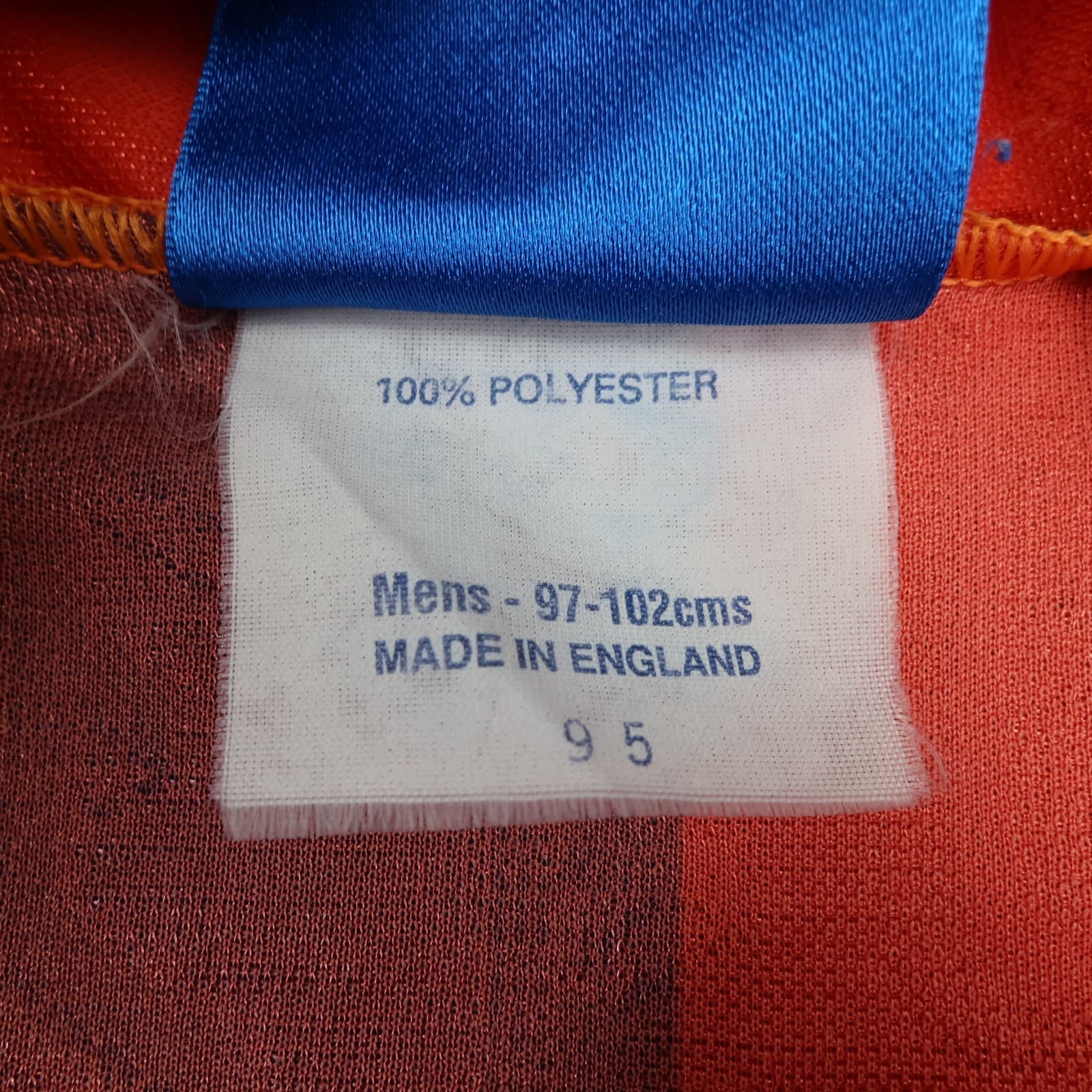 Vintage Everton Shirt Medium Orange Away Kit 1992 1994 Away Soccer Jersey photo 8