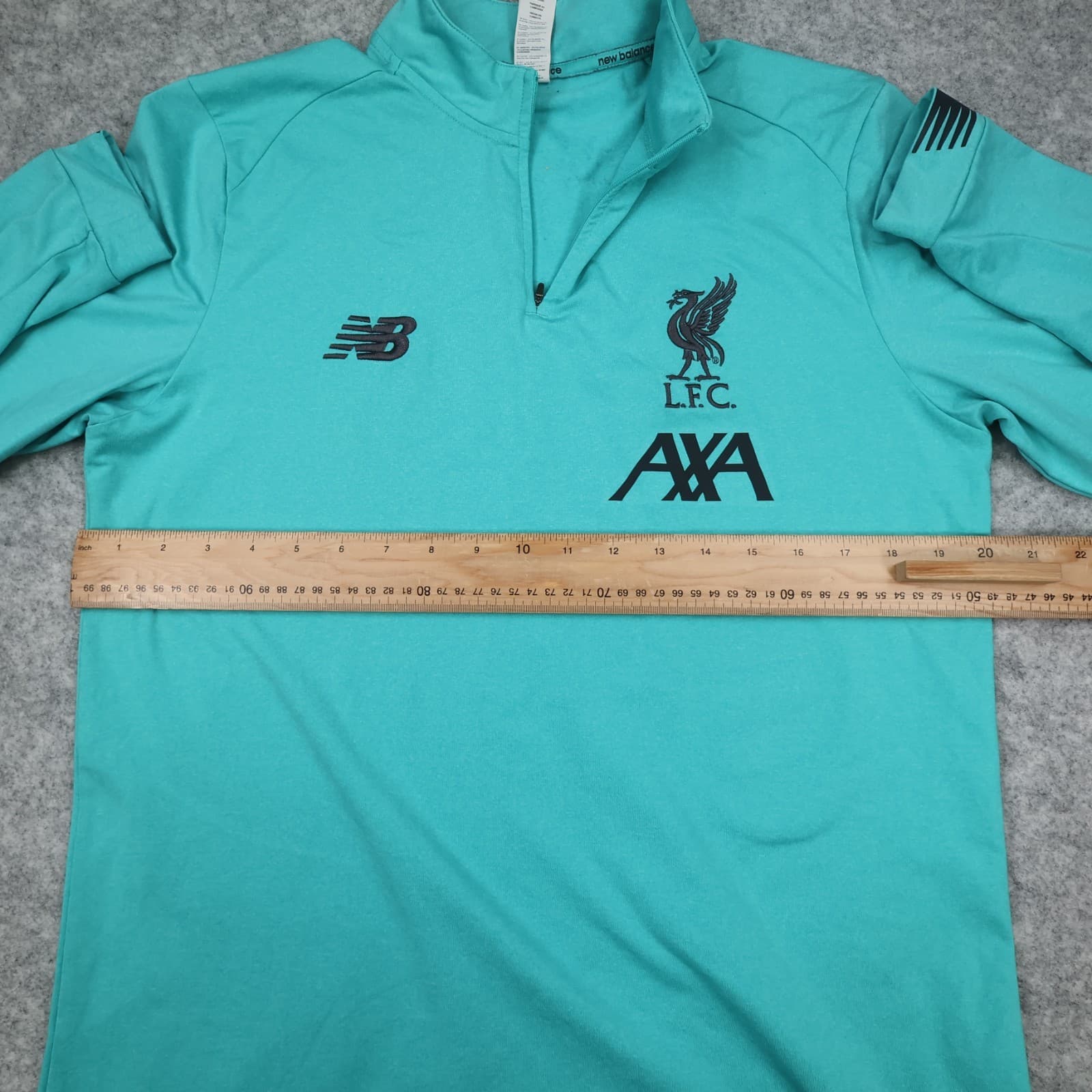 Liverpool Drill Top Large Blue Training New Balance Pullover 2019 2020 1/4 zip photo 8