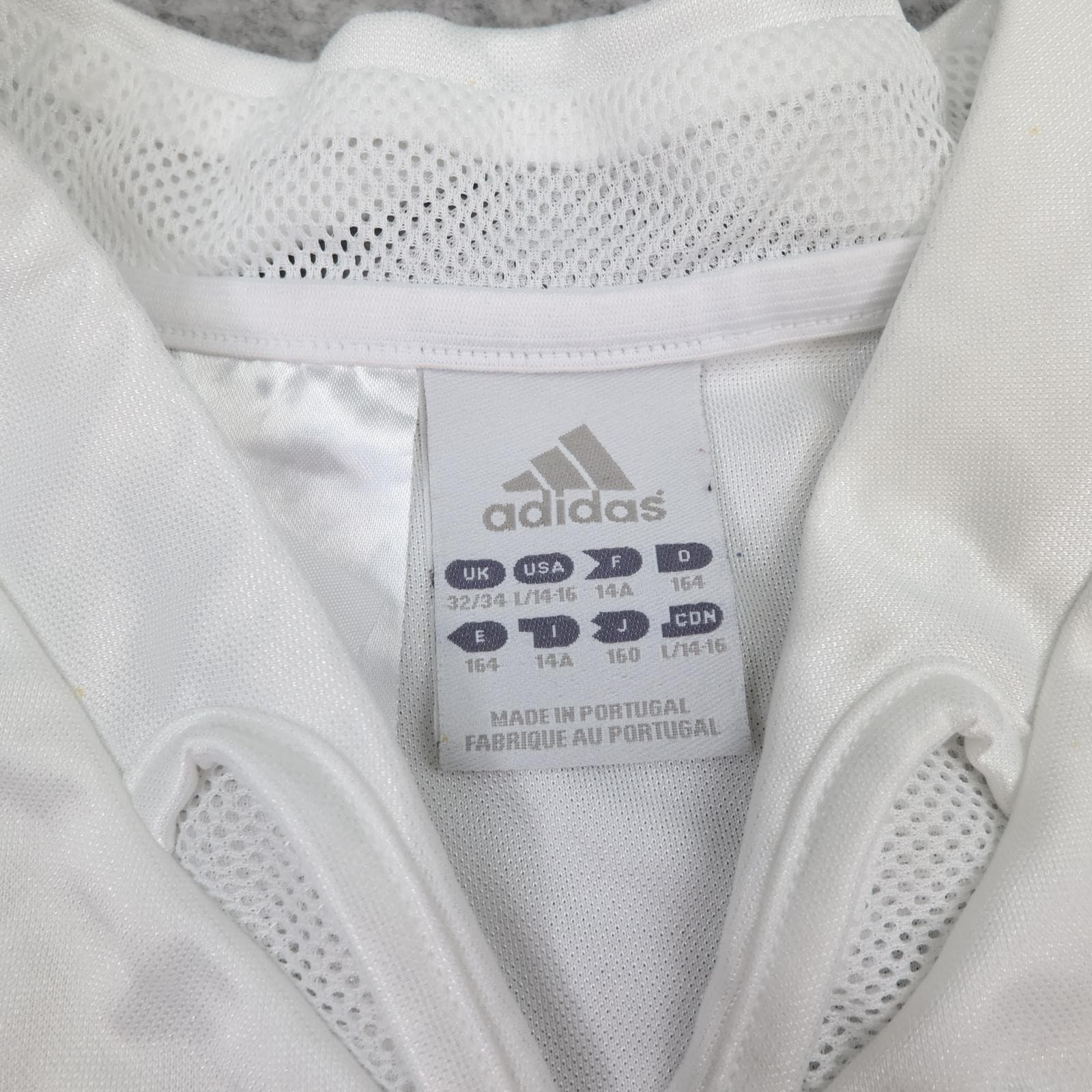 Vintage Real Madrid Shirt Youths 14-15 White 2004 2005 Adidas Siemens Mobile photo 6