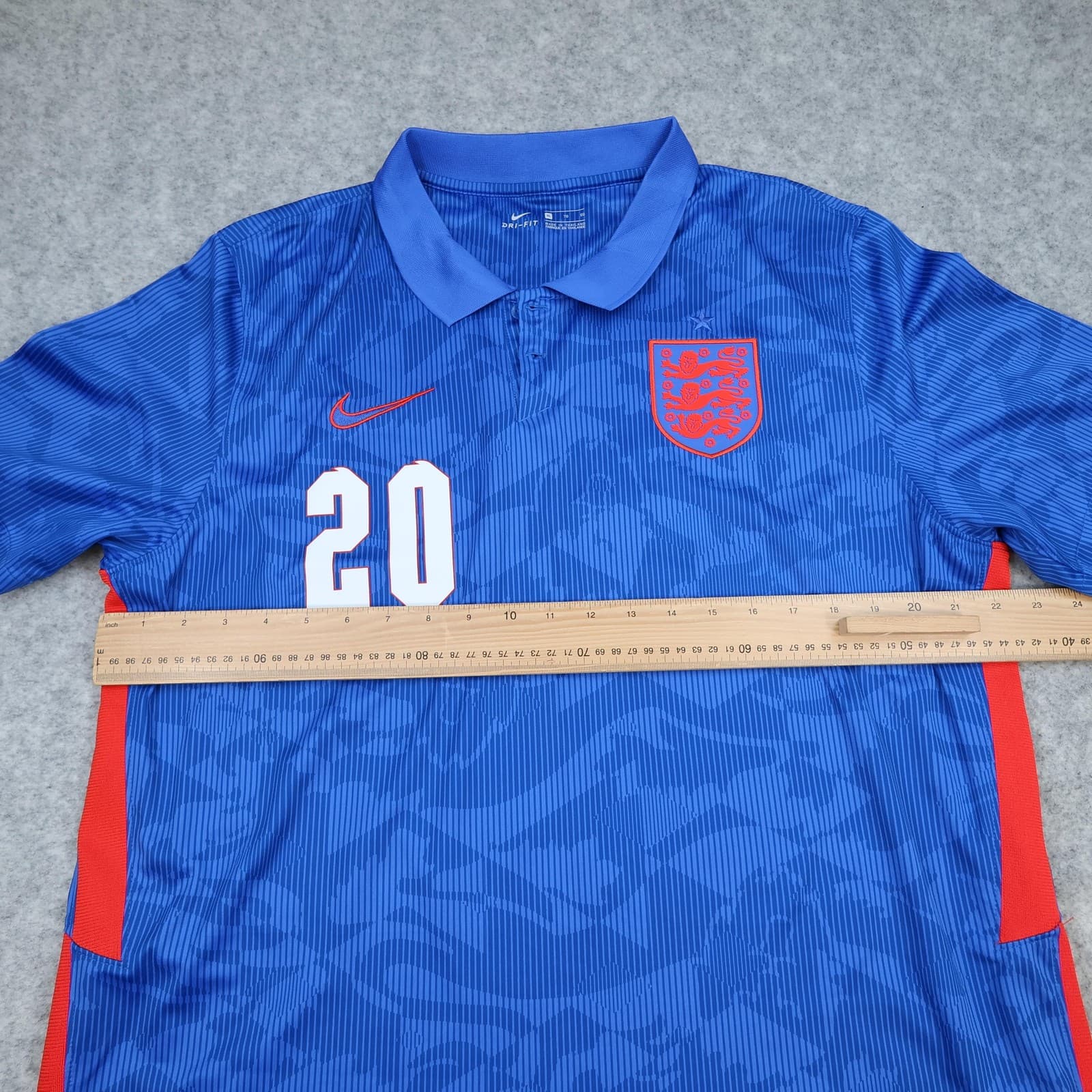 England Away Shirt Mens XL Blue 2020 2021 Football Nike Dri Fit Foden 20 photo 10