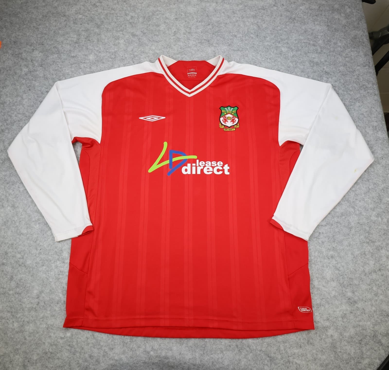 Wrexham Football Shirt 2XL Red Home Kit 2009 2010 Umbro Soccer Jersey XXL