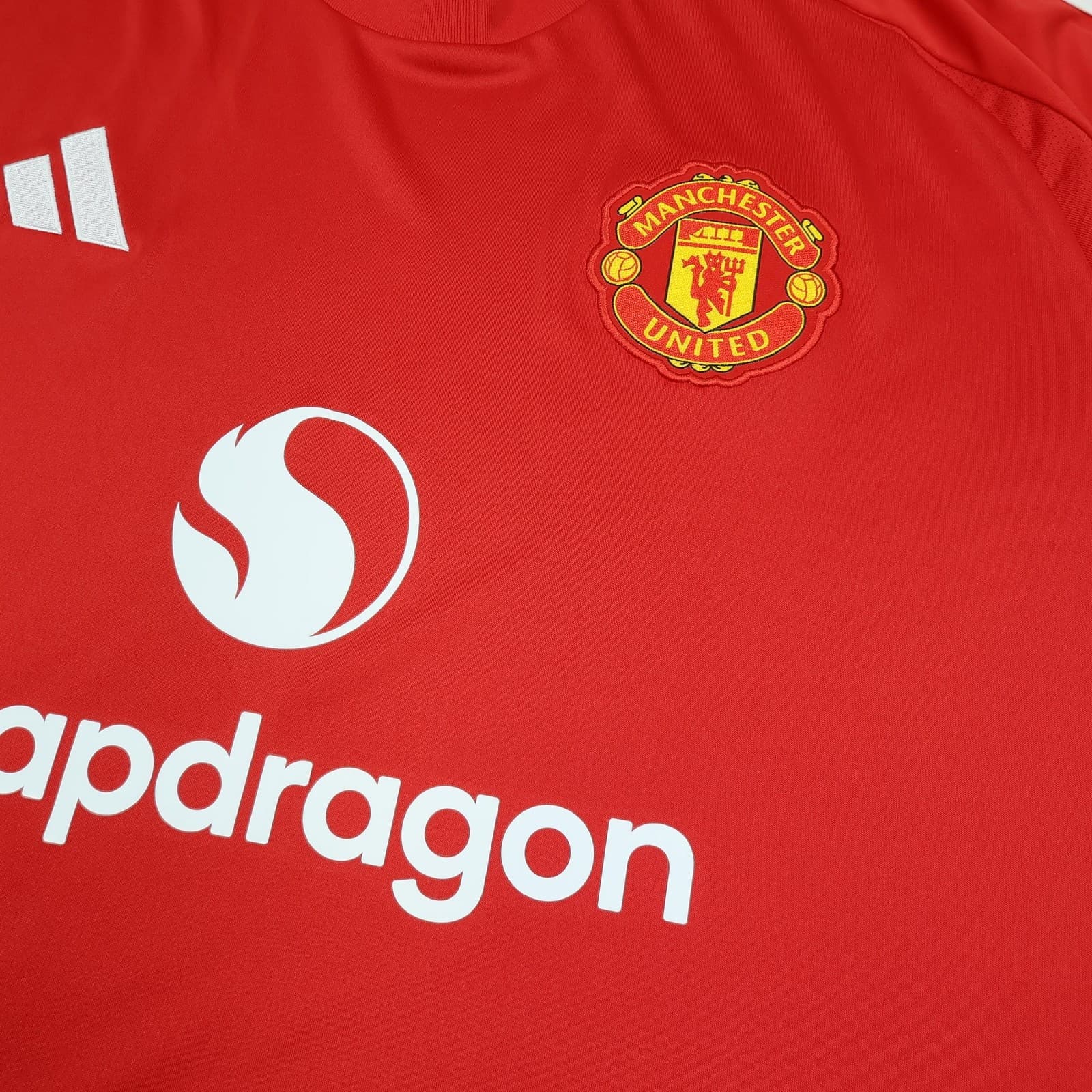 Manchester United Shirt Mens Home Kit 3XL Red 2024 2025 Adidas Soccer Jersey photo 5