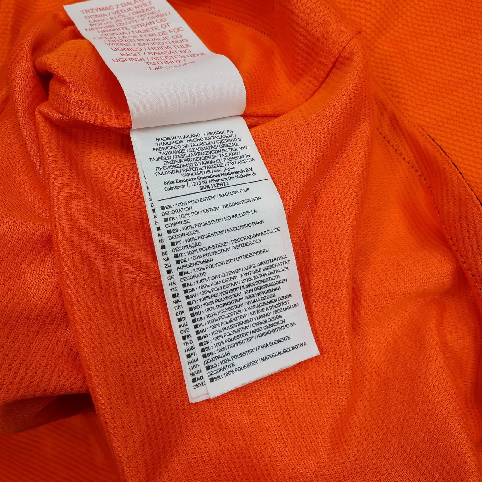 Netherlands Home Shirt Kids XL Boys Orange 2012 2013 Nike Dri Fit Soccer Jersey photo 11